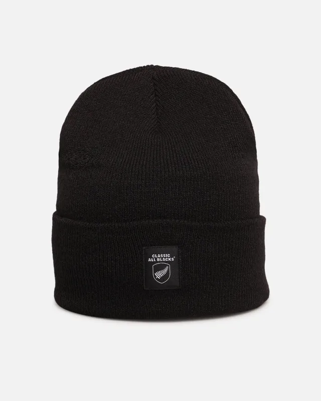 Mitchell & Ness Classic All Blacks Cuffed Beanie Solid Black made by Mitchell & Ness