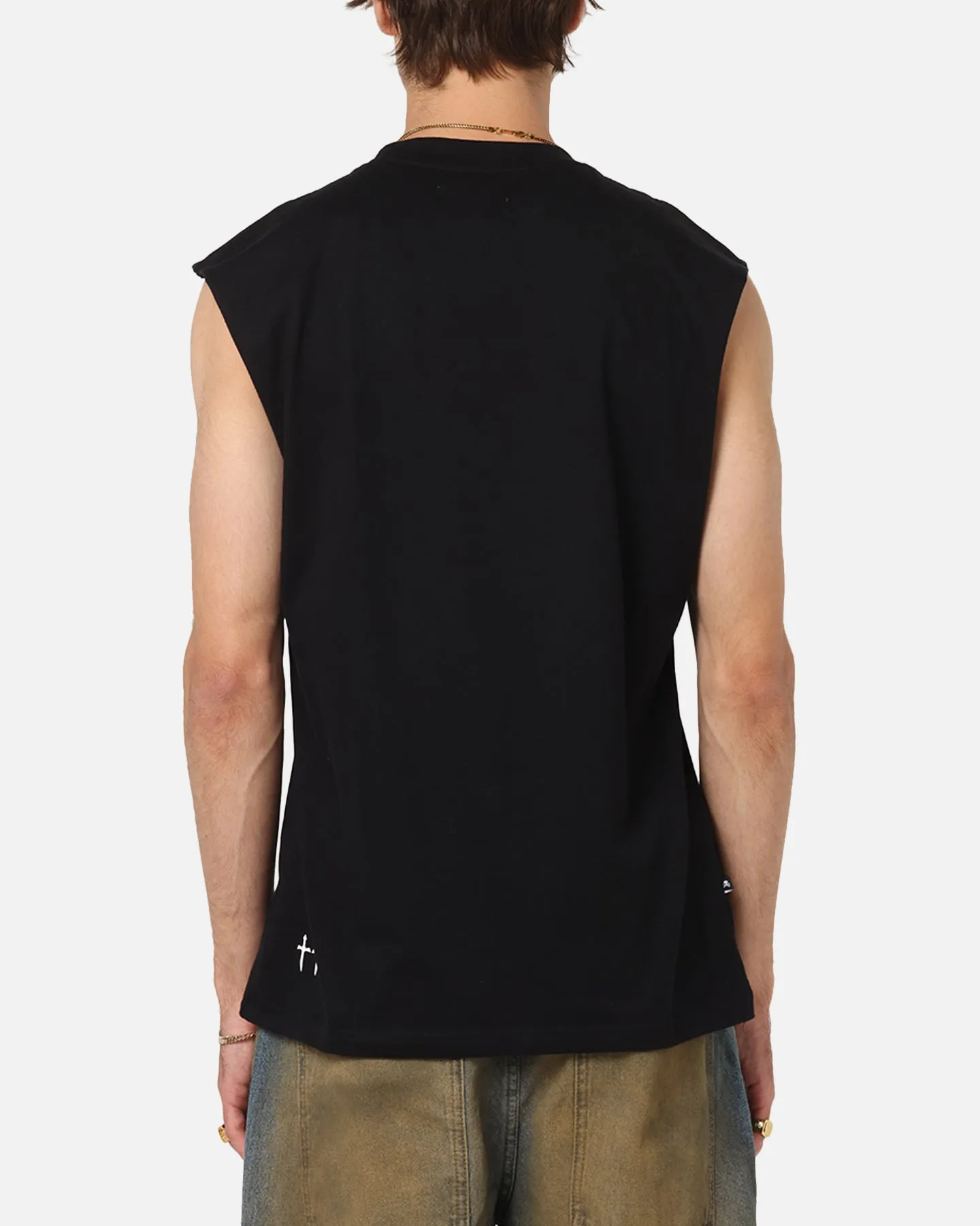 Saint Morta Studios Logo Oversized Muscle T-Shirt Black sold by Culture Kings product image thumbnail 3