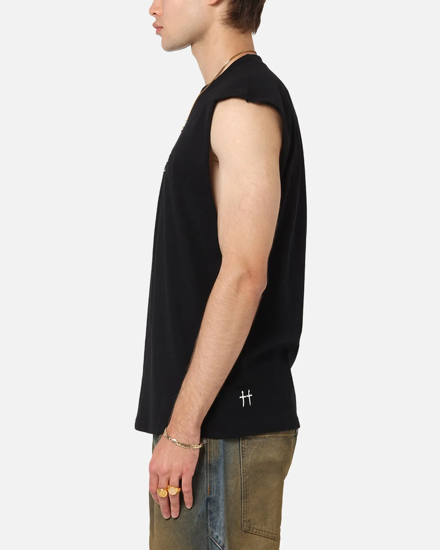 Saint Morta Studios Logo Oversized Muscle T-Shirt Black sold by Culture Kings product image thumbnail 5