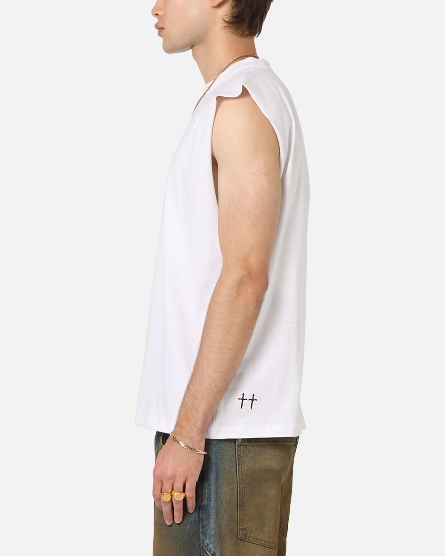 Saint Morta The Return Oversized Muscle T-Shirt White sold by Culture Kings product image thumbnail 5