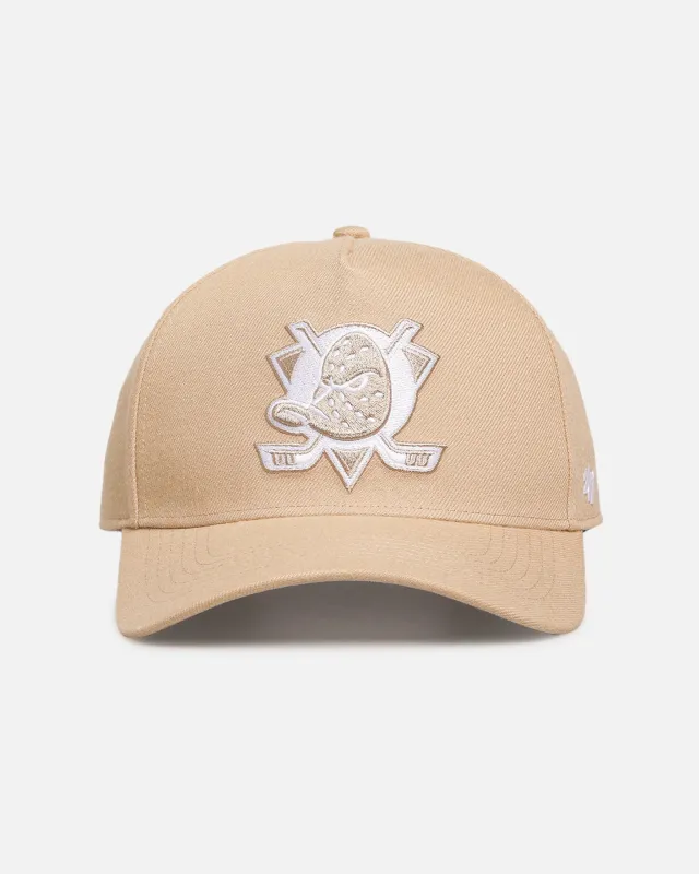47 Brand Anaheim Ducks 47 MVP DT Snapback Khaki/White sold by Culture Kings