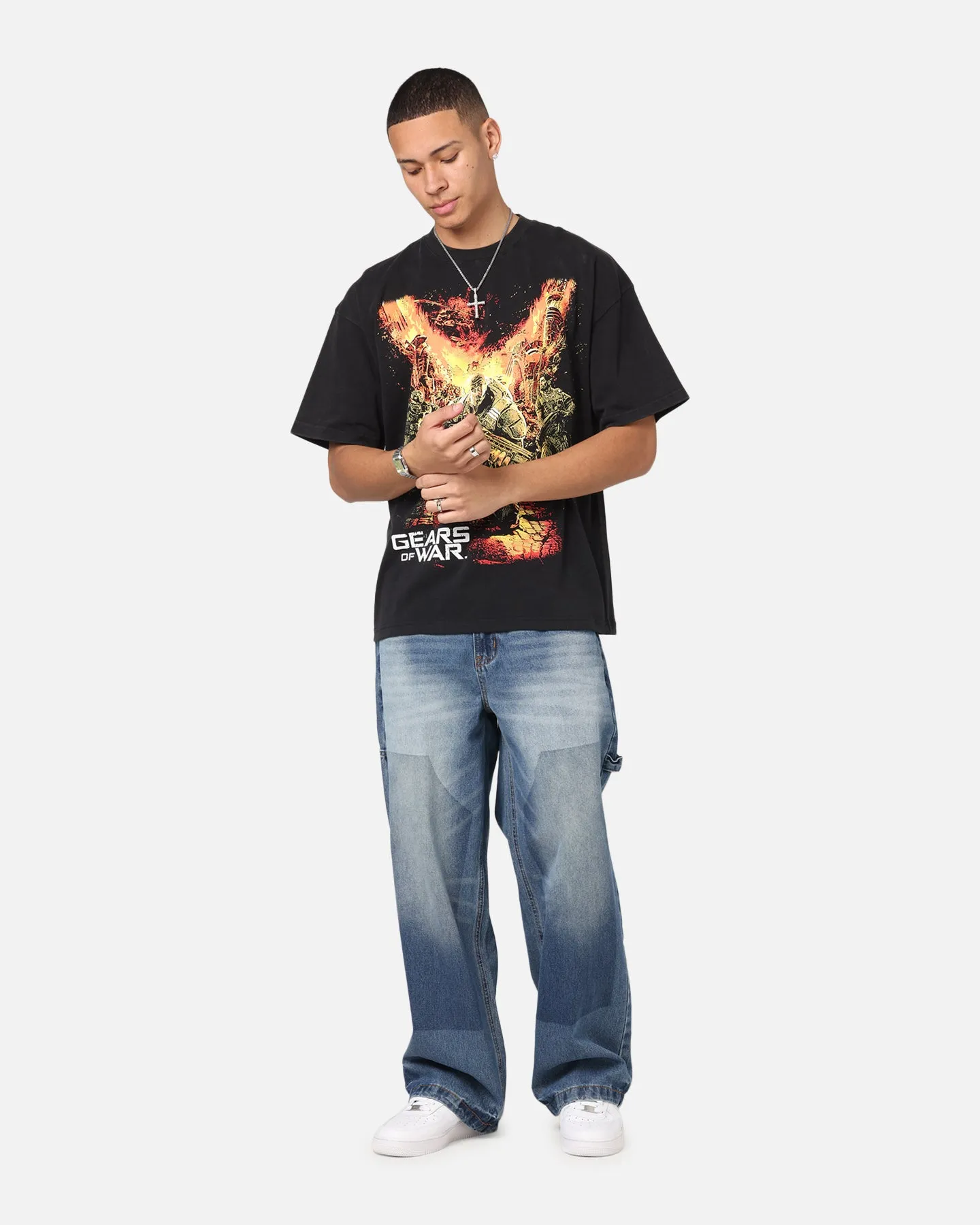 73Studio X Gears Of War '06 Gears Of Wear Vintage T-Shirt Black Acidwash sold by Culture Kings product image thumbnail 2