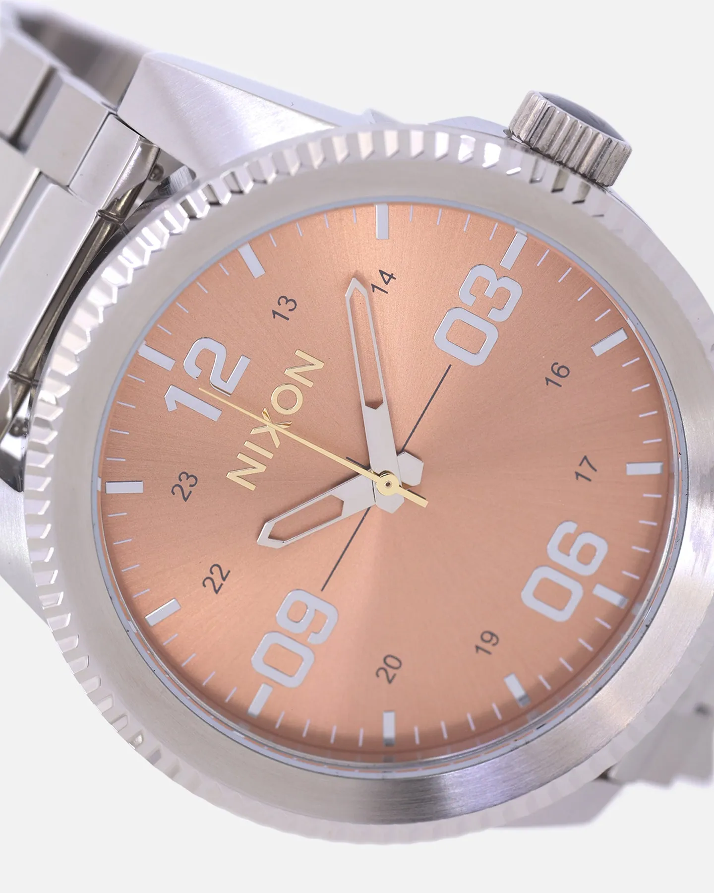 Nixon Corporal Stainless Steel Watch Silver/Coral sold by Culture Kings product image thumbnail 2