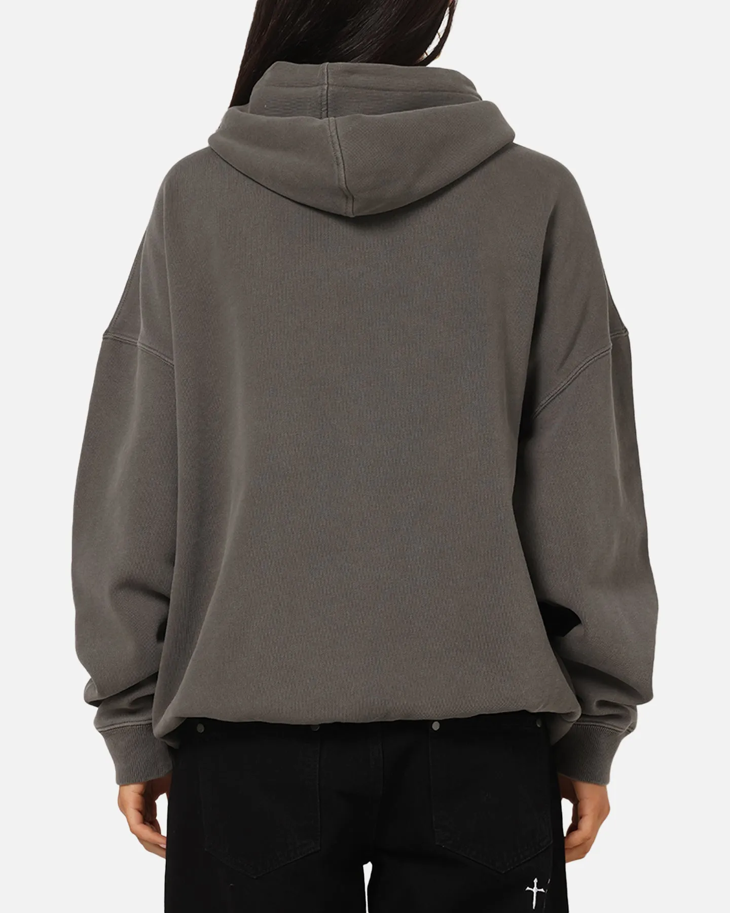 Saint Morta Studios Logo Boxy Hoodie Washed Black sold by Culture Kings product image thumbnail 3