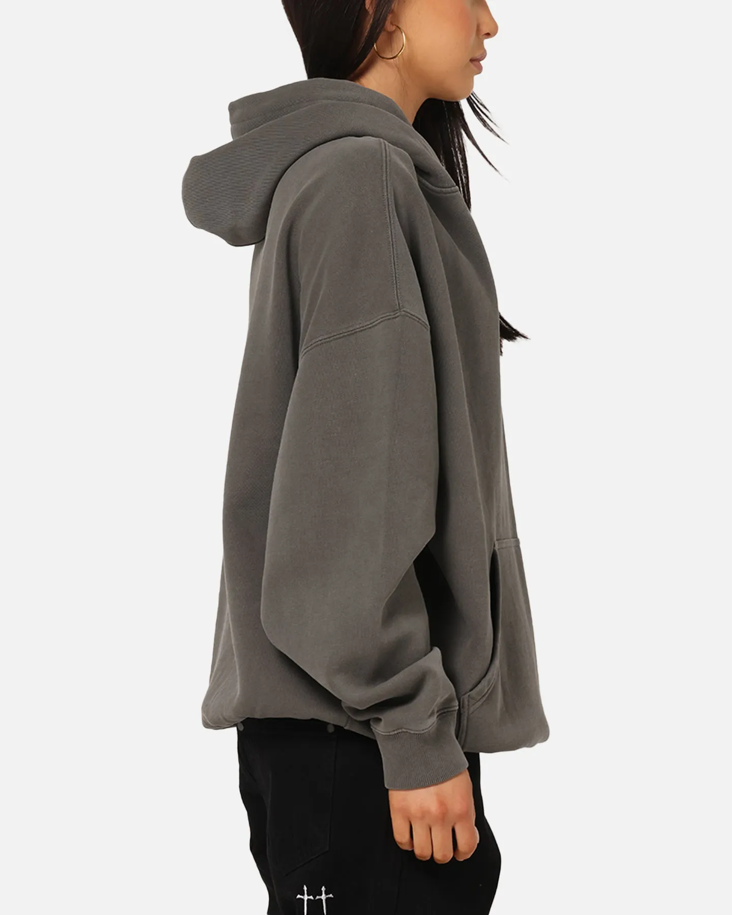 Saint Morta Studios Logo Boxy Hoodie Washed Black sold by Culture Kings product image thumbnail 4