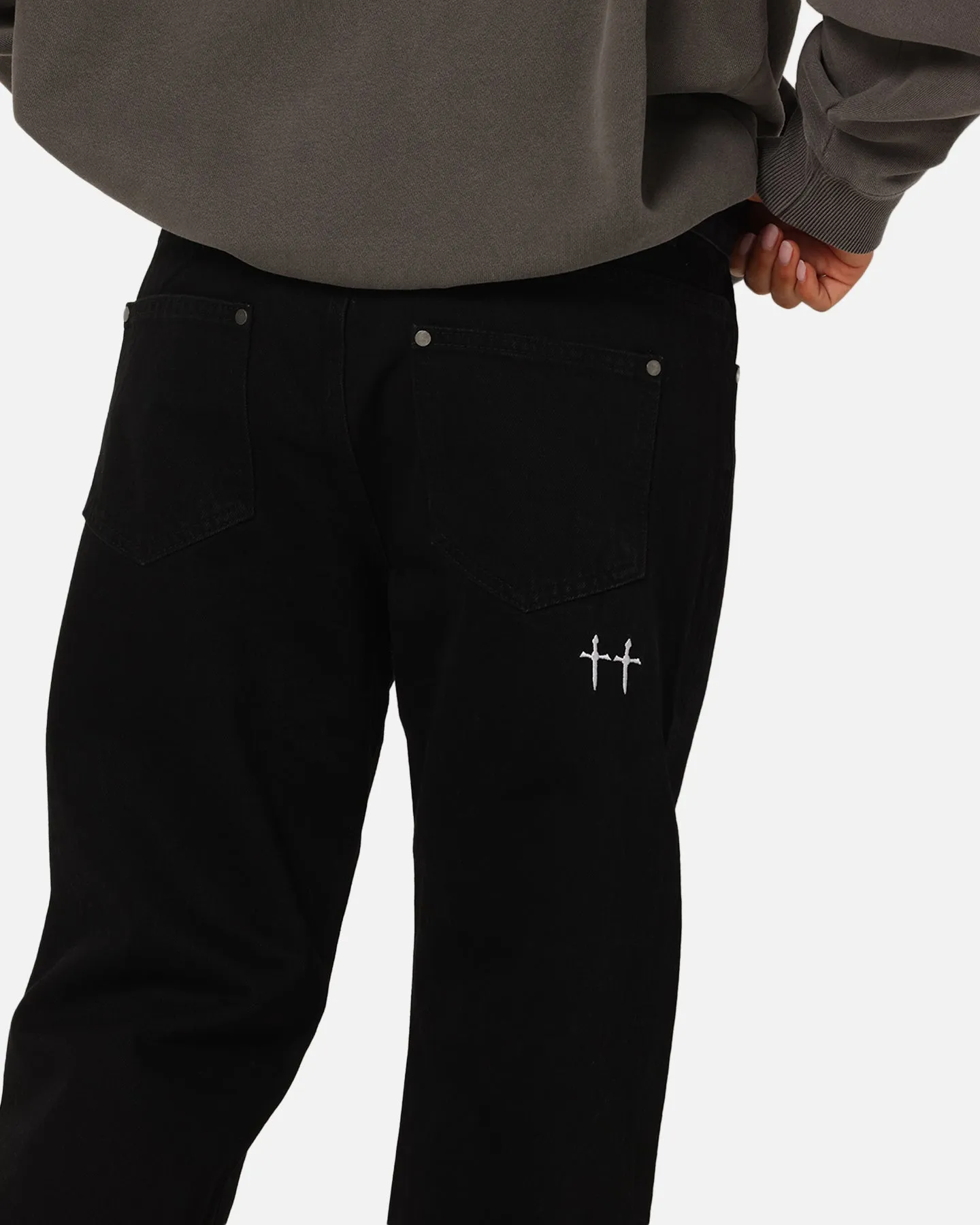 Saint Morta Psykhe Jeans Black Stonewash sold by Culture Kings product image thumbnail 3