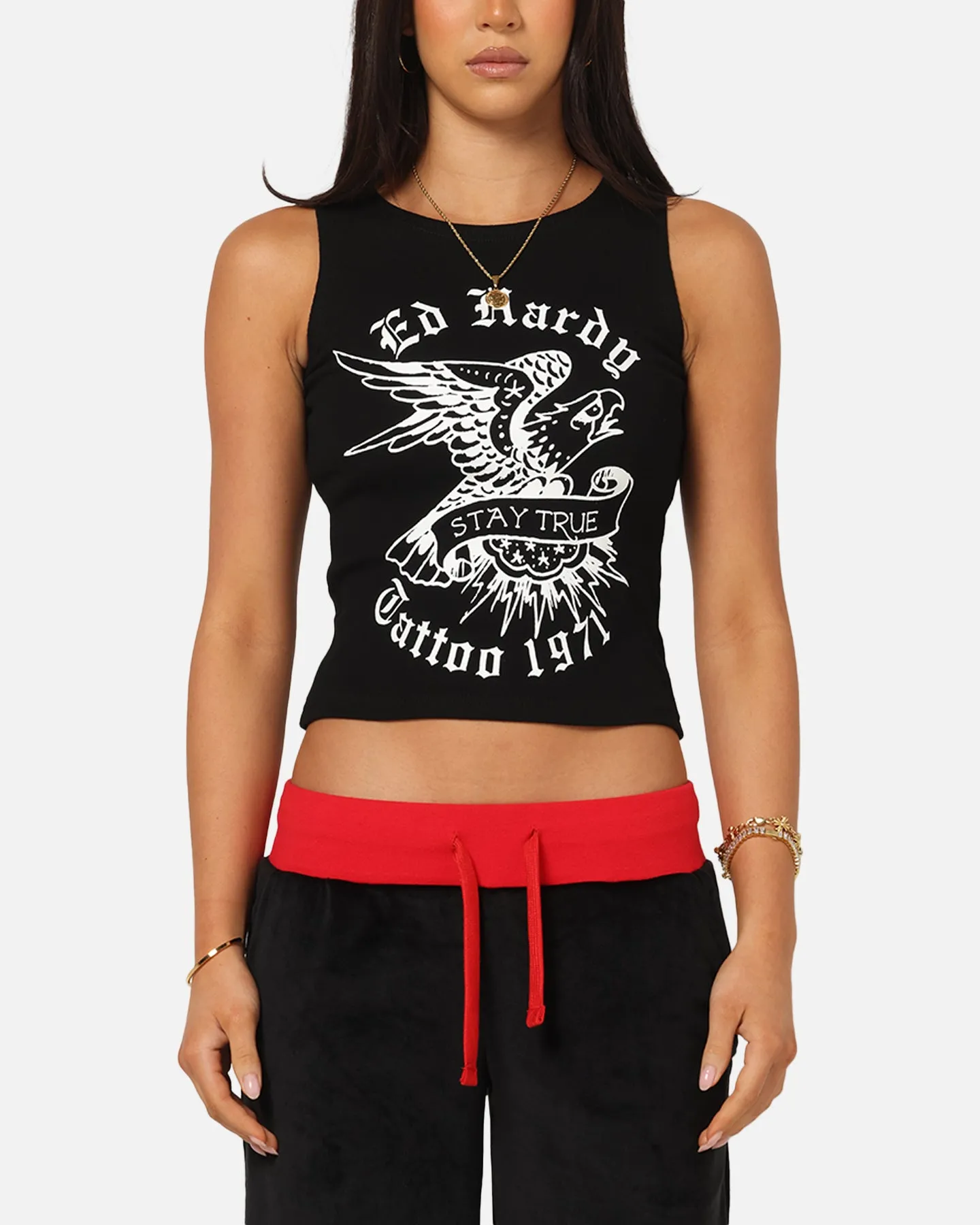 Ed Hardy Women's Stay True Tank Black sold by Culture Kings