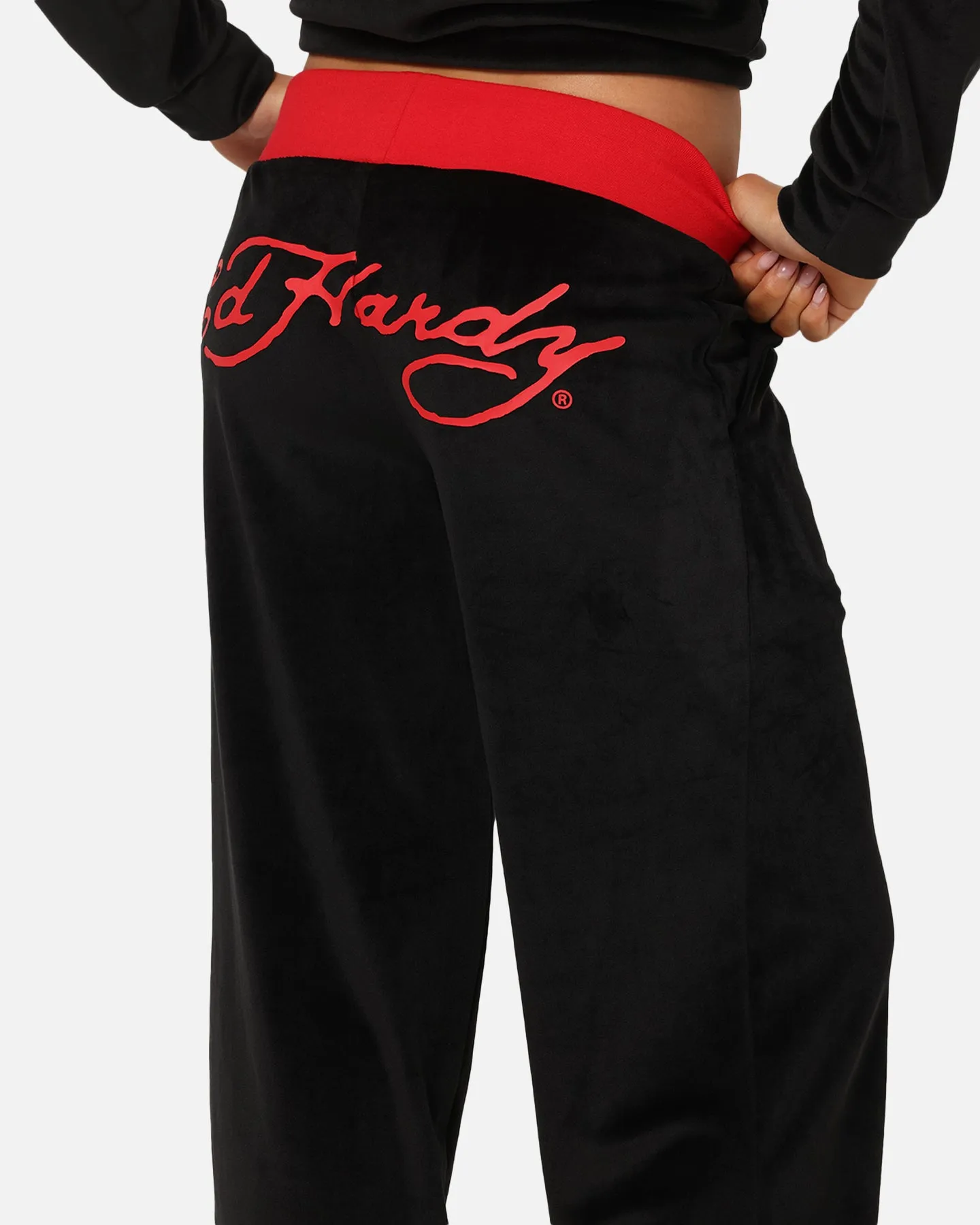 Ed Hardy Women's Ed Hardy Trackpants Black/Red sold by Culture Kings product image thumbnail 4