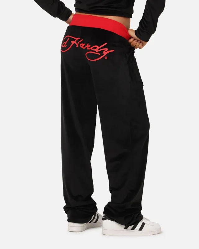 Ed Hardy Women's Ed Hardy Trackpants Black/Red made by Ed Hardy