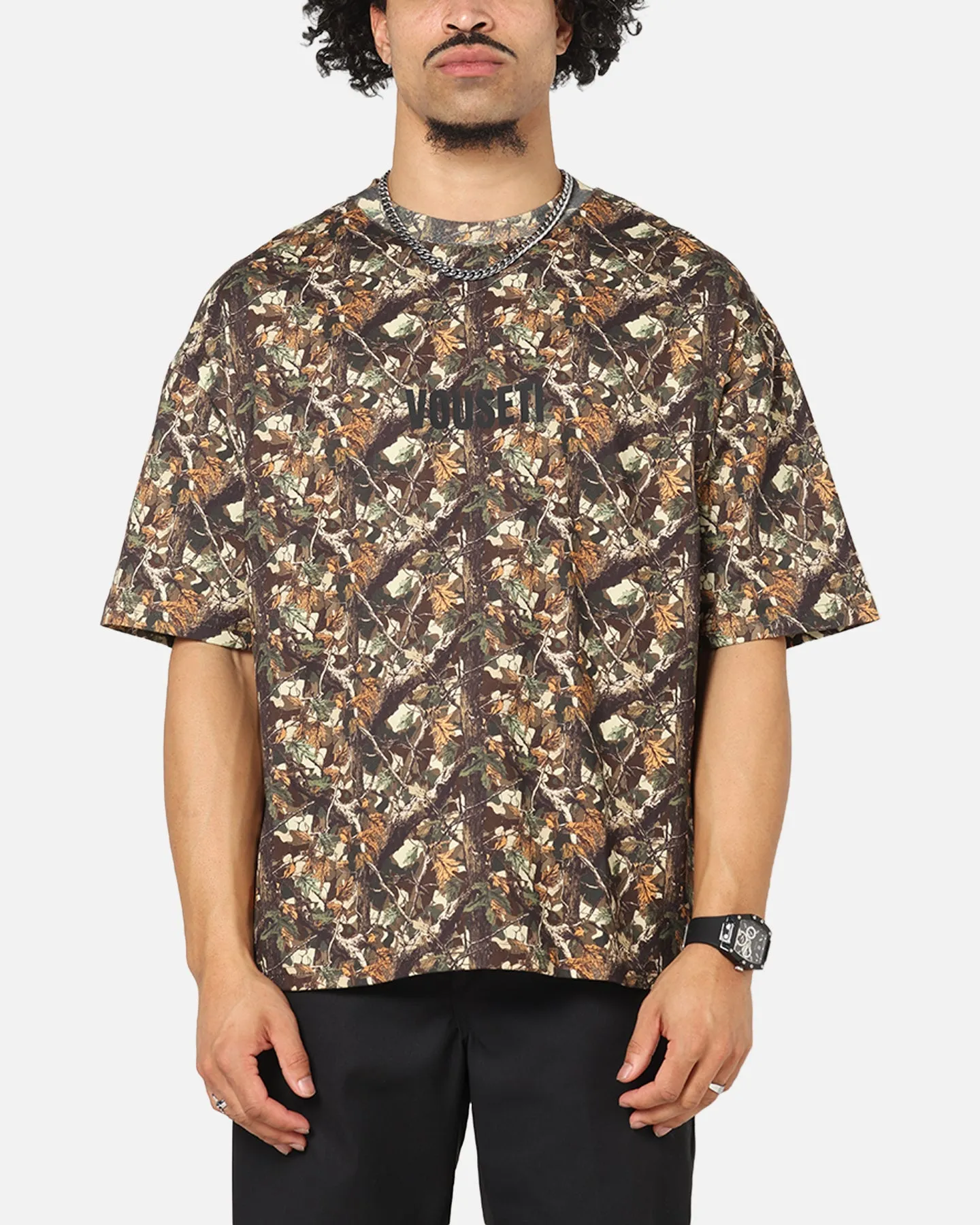 Vouseti Tree Camo T-Shirt Black sold by Culture Kings