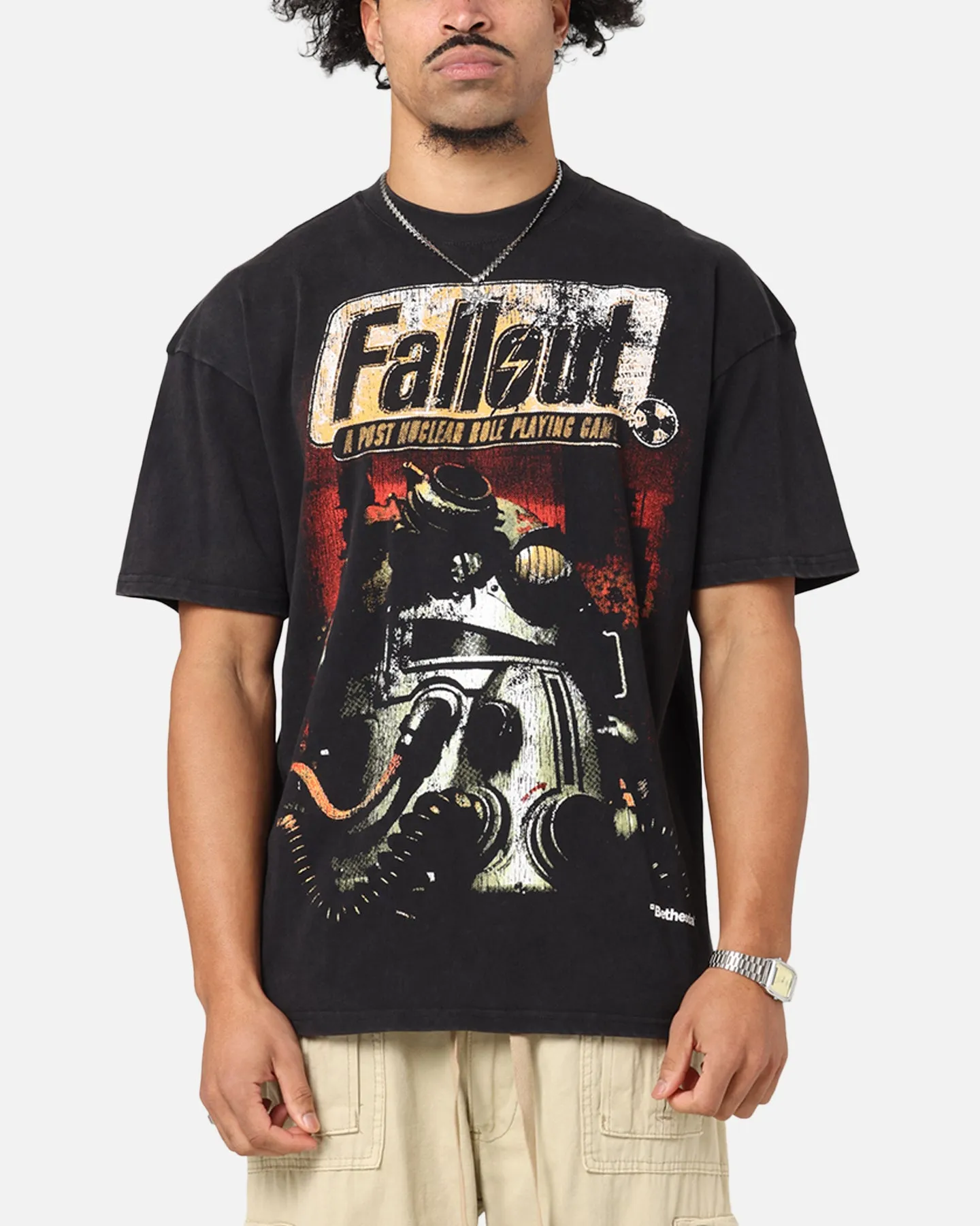 73Studio X Fallout '97 Fallout Vintage T-Shirt Black Acidwash sold by Culture Kings