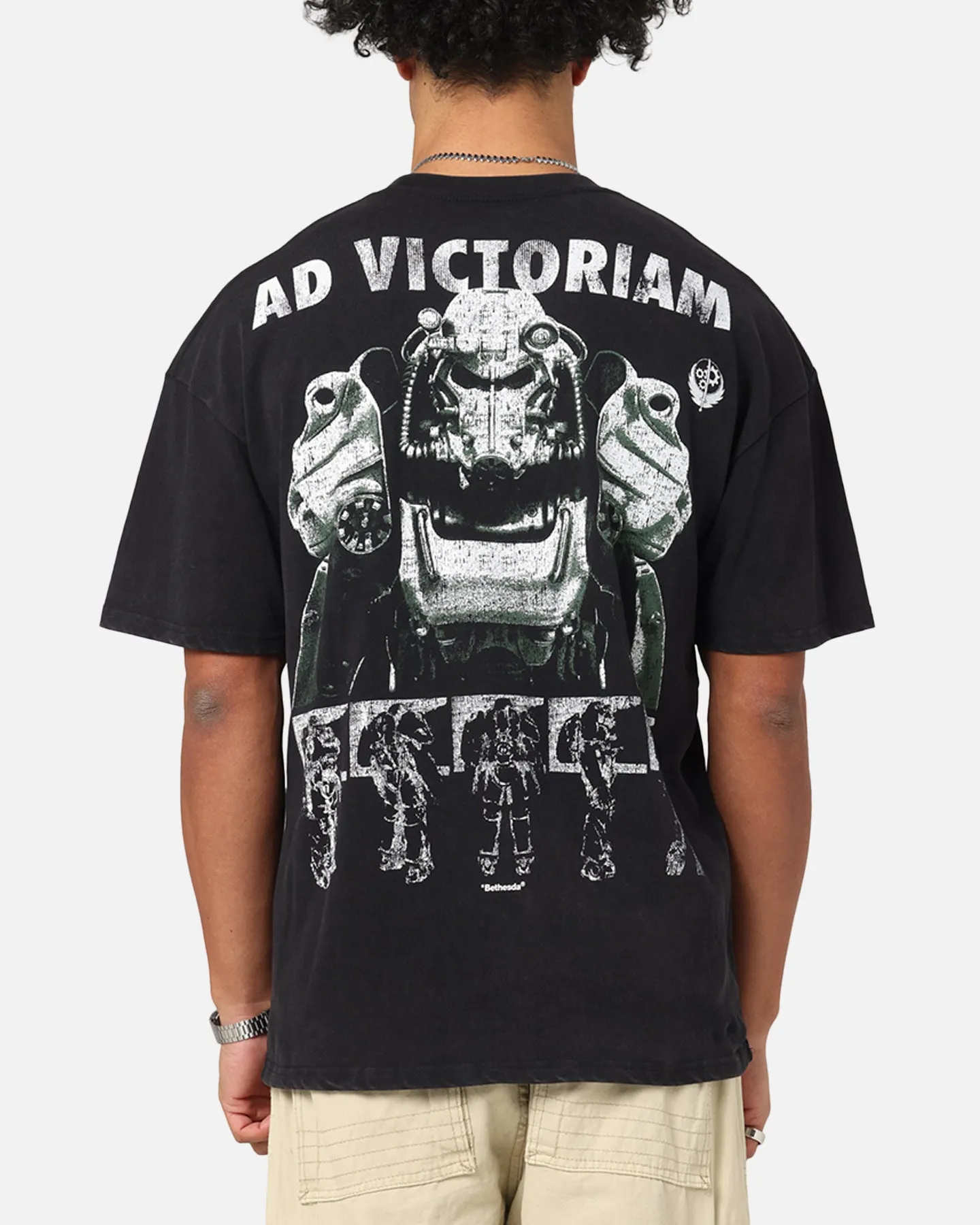 73Studio X Fallout '15 Fallout 4 Vintage T-Shirt Black Acidwash sold by Culture Kings product image thumbnail 2