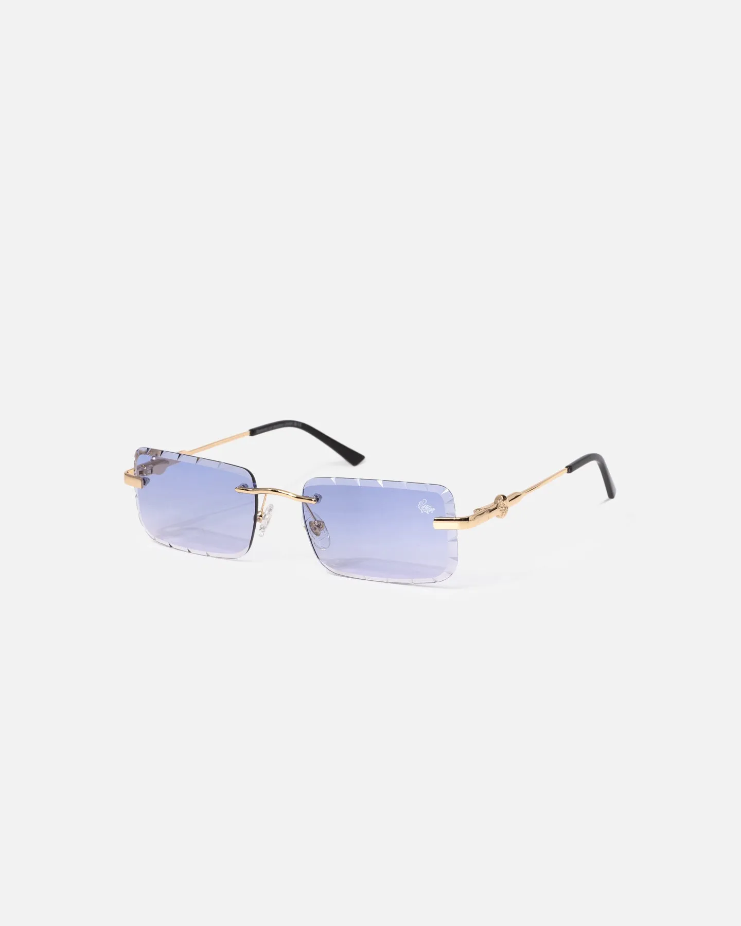 Belvoir & Co Hampton Diamond Cut Sunglasses Gold/Blue sold by Culture Kings