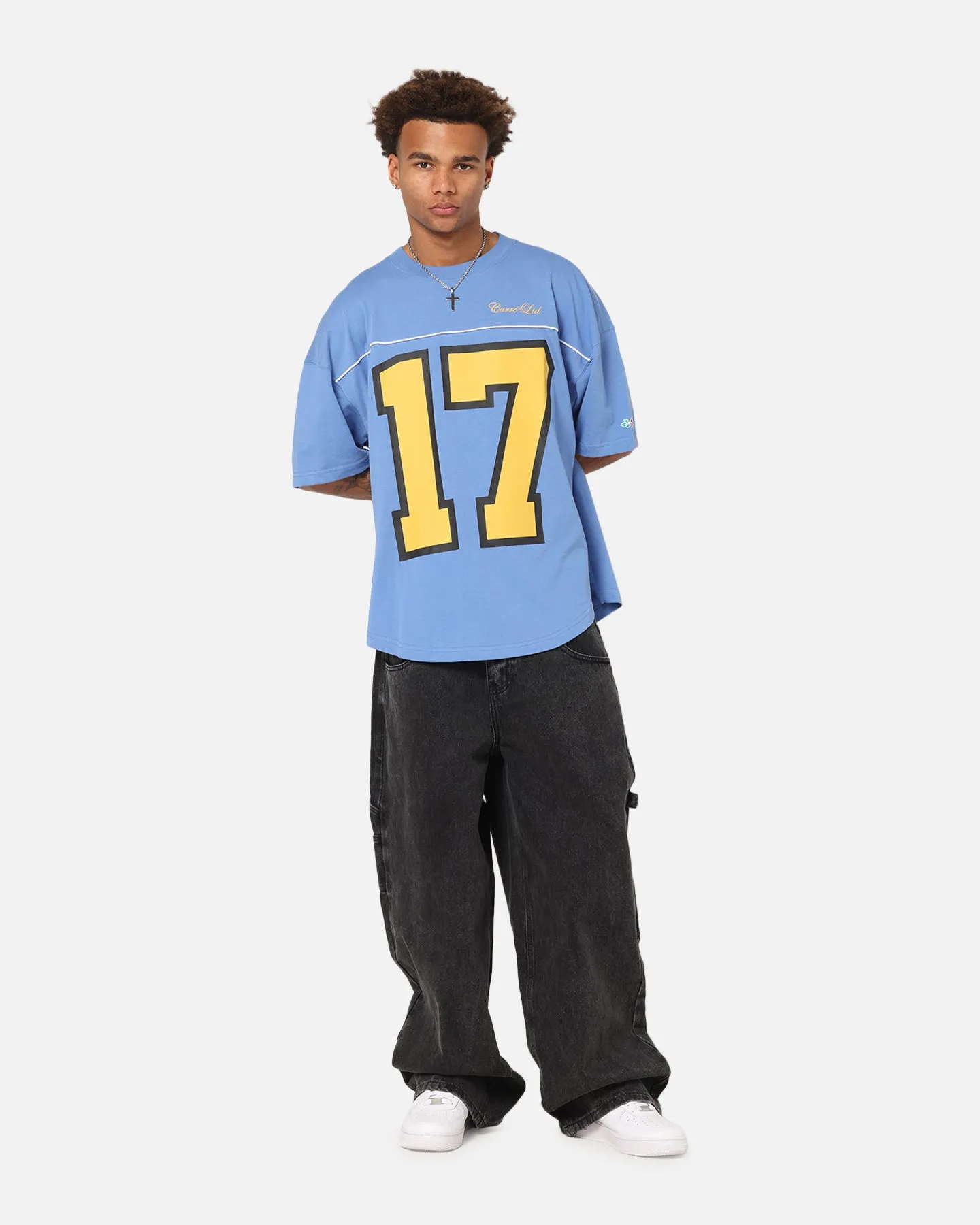 Carre Hitta Grid Iron T-Shirt Blue/Yellow sold by Culture Kings product image thumbnail 3