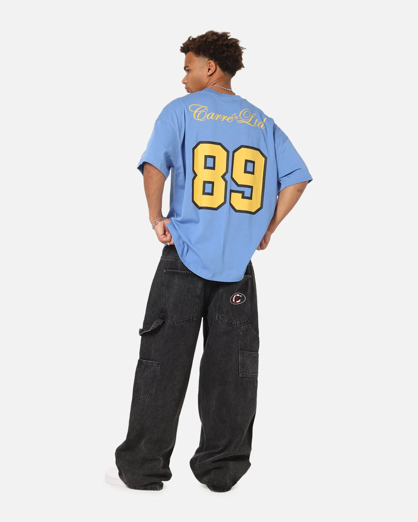 Carre Hitta Grid Iron T-Shirt Blue/Yellow sold by Culture Kings product image thumbnail 4