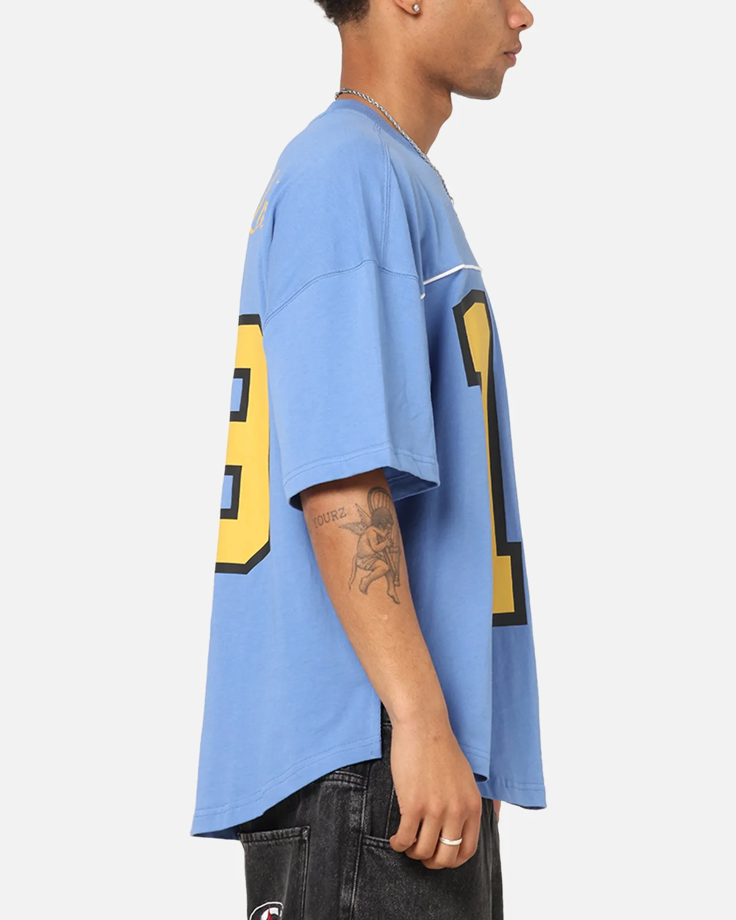 Carre Hitta Grid Iron T-Shirt Blue/Yellow sold by Culture Kings product image thumbnail 5