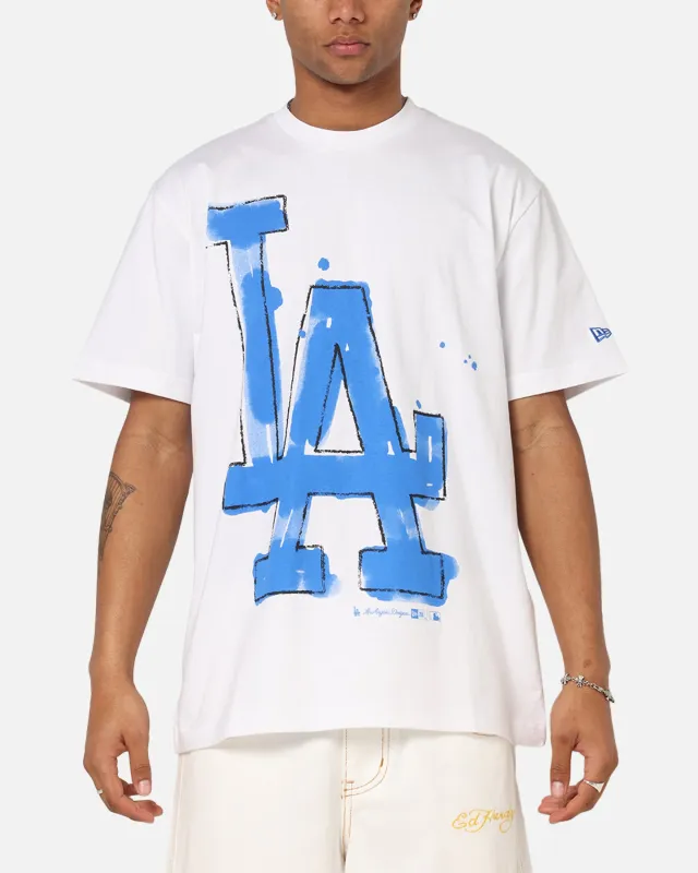 New Era Los Angeles Dodgers Oversized Paint T-Shirt White sold by Culture Kings