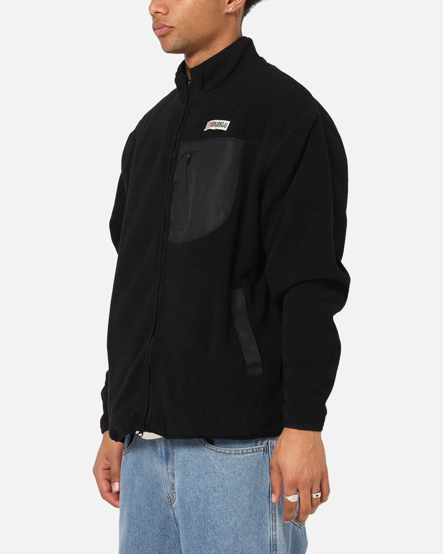 S Double Polar Fleece Jacket Black sold by Culture Kings product image thumbnail 5
