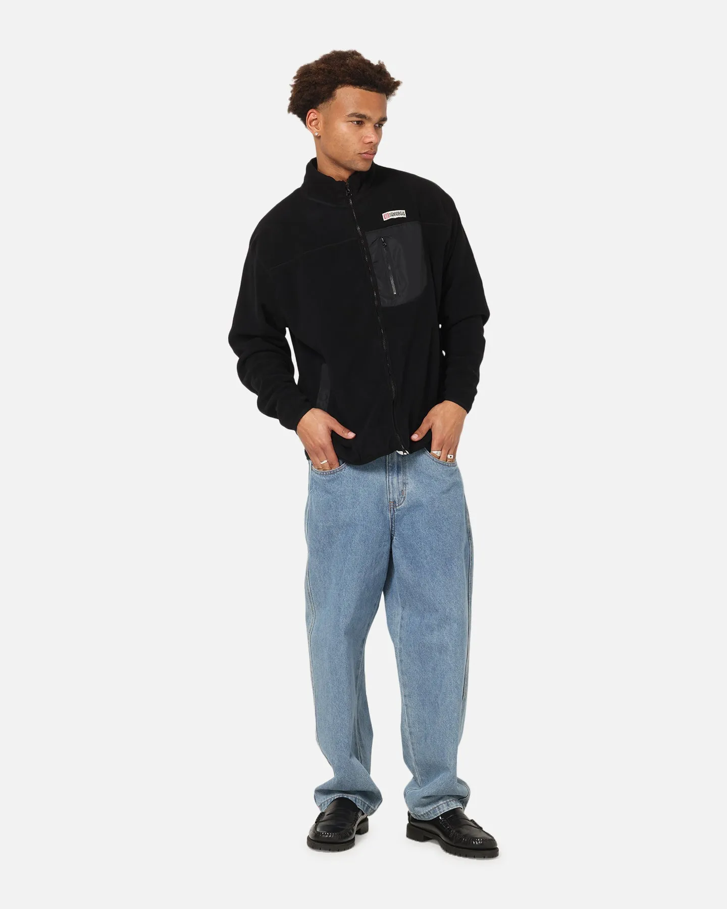 S Double Polar Fleece Jacket Black sold by Culture Kings product image thumbnail 2