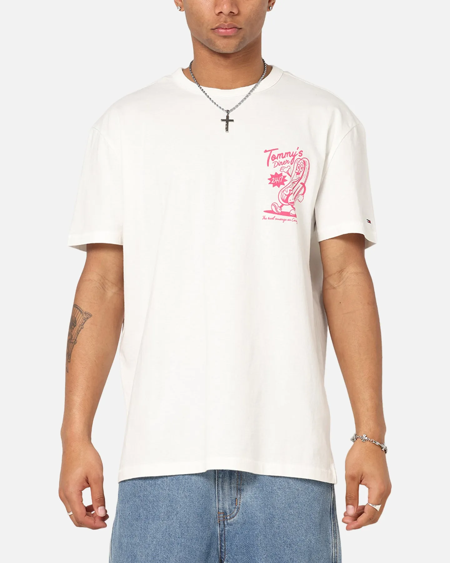 Tommy Jeans Regular Novelty Fair T-Shirt Ecru sold by Culture Kings product image thumbnail 2