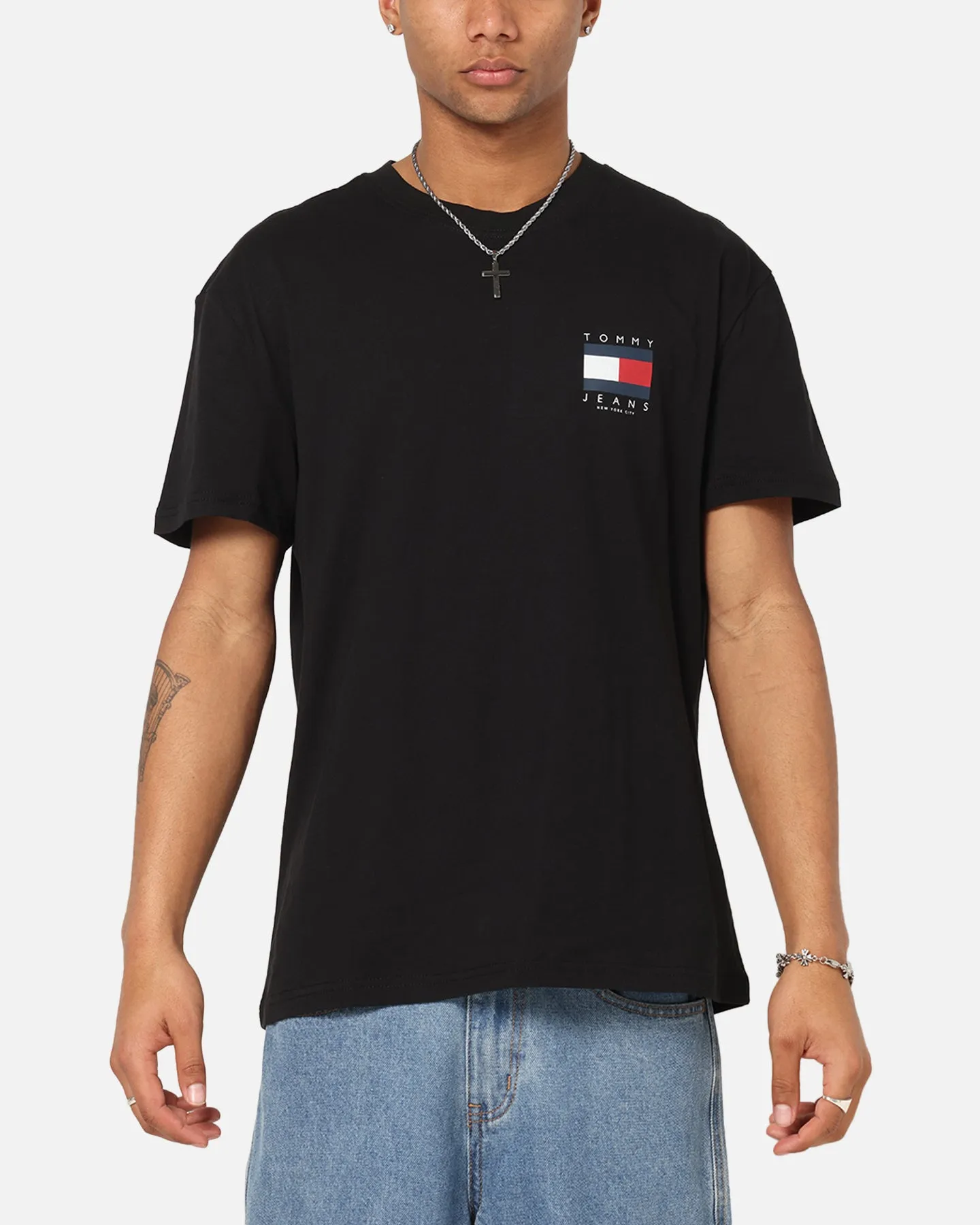 Tommy Jeans Regular Flag Graphic T-Shirt Black sold by Culture Kings product image thumbnail 2