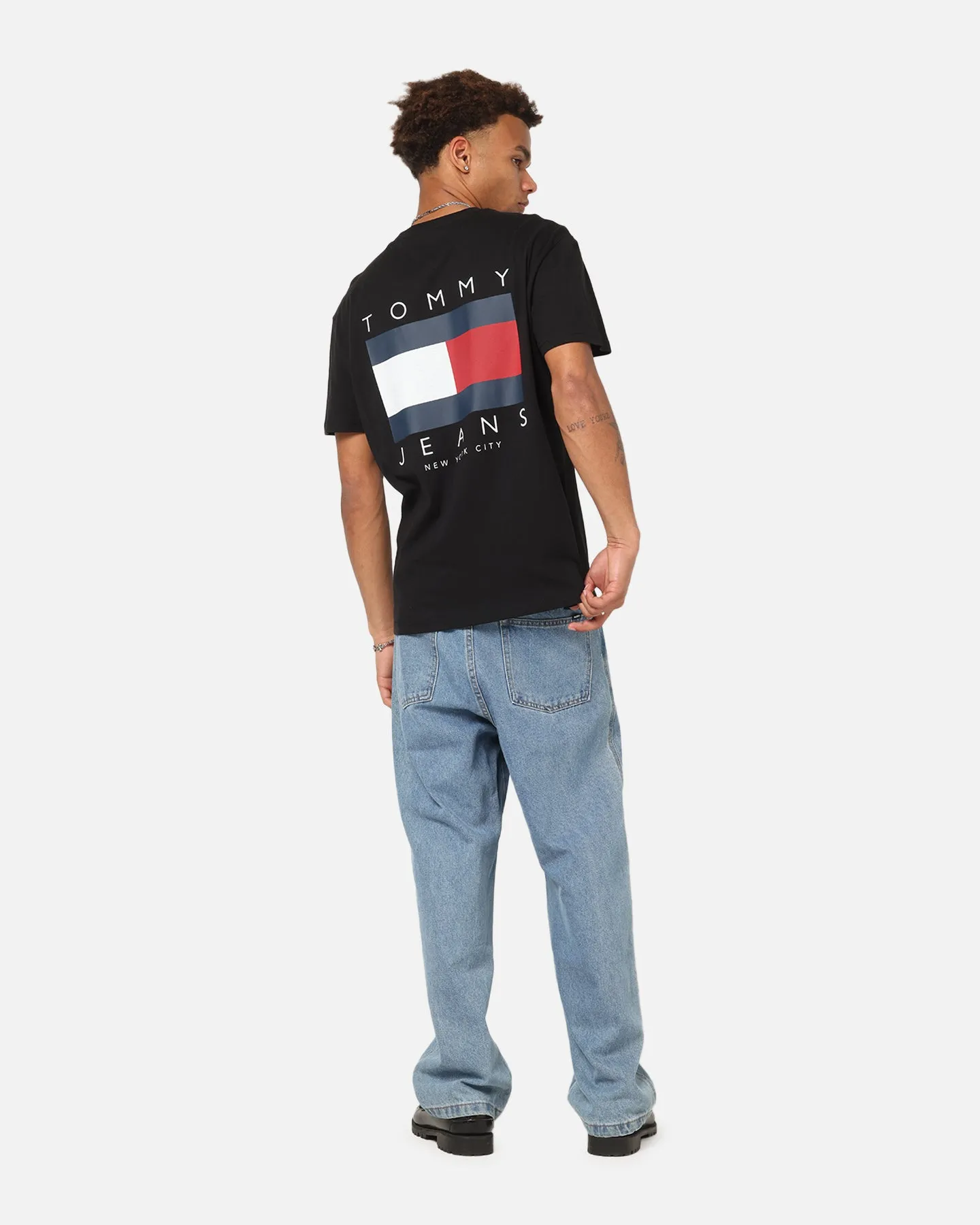 Tommy Jeans Regular Flag Graphic T-Shirt Black sold by Culture Kings product image thumbnail 3