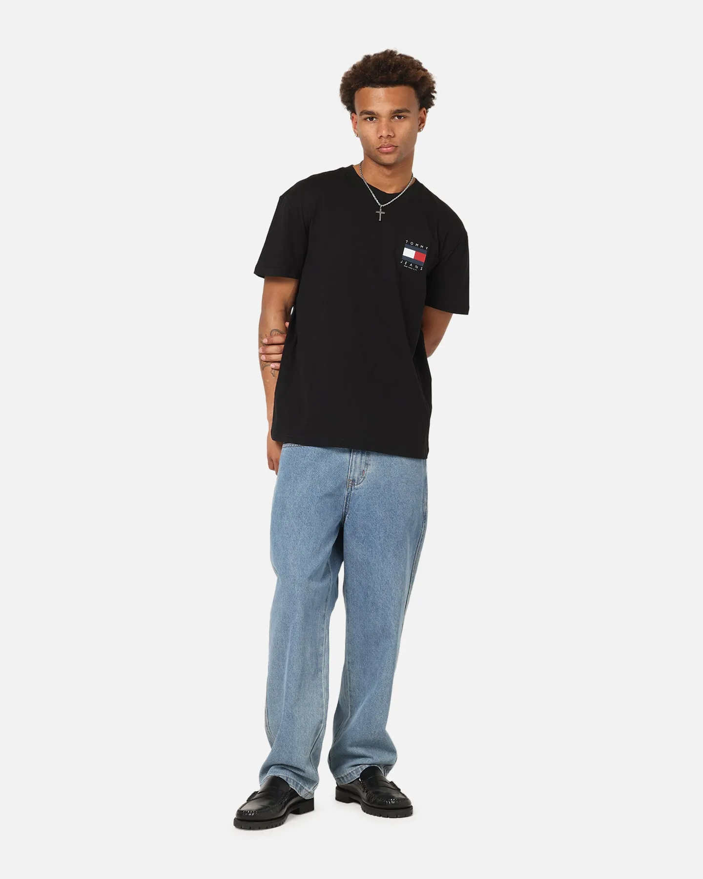 Tommy Jeans Regular Flag Graphic T-Shirt Black sold by Culture Kings product image thumbnail 4