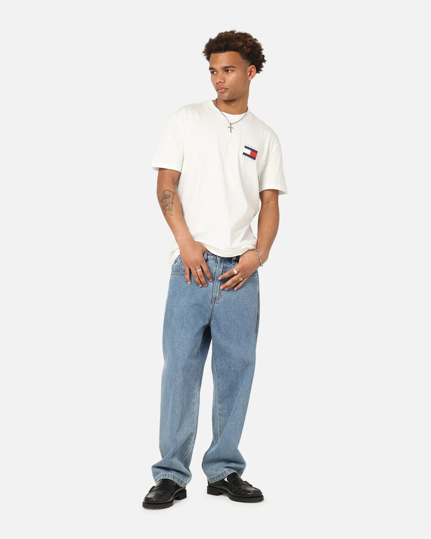 Tommy Jeans Regular Flag Graphic T-Shirt Ecru sold by Culture Kings product image thumbnail 4