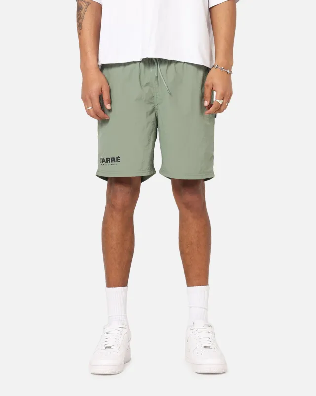 Carre Motion Beach Shorts Khaki sold by Culture Kings