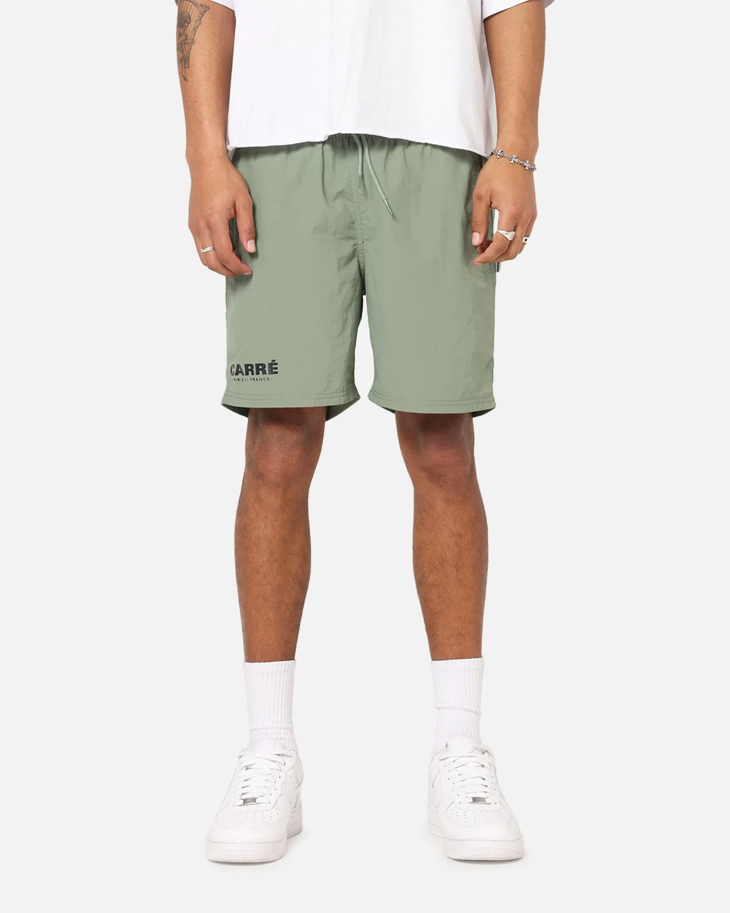 Carre Motion Beach Shorts Khaki sold by Culture Kings