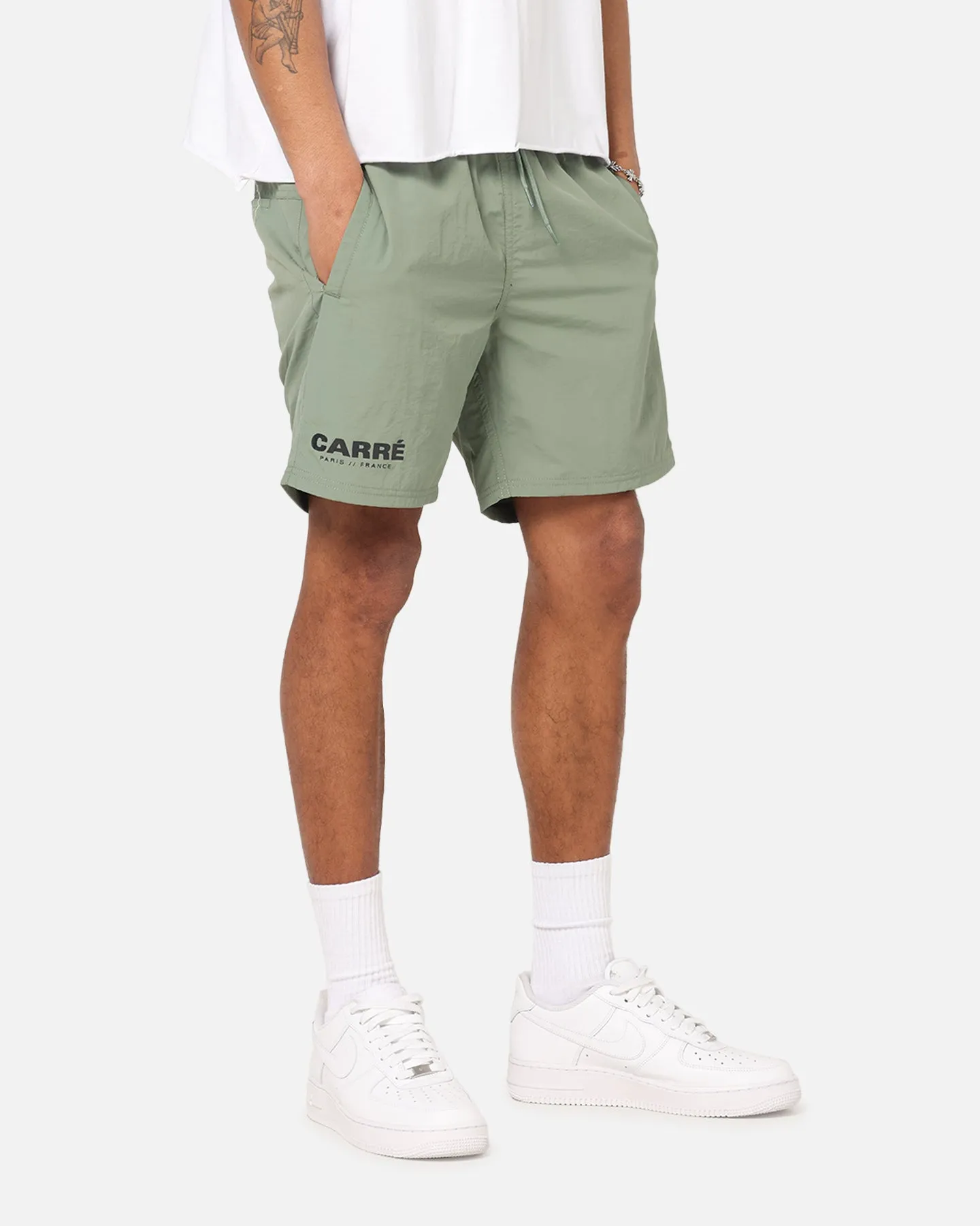 Carre Motion Beach Shorts Khaki sold by Culture Kings product image thumbnail 5