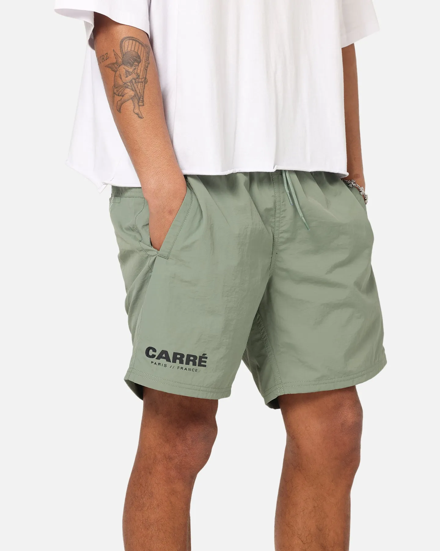 Carre Motion Beach Shorts Khaki sold by Culture Kings product image thumbnail 3