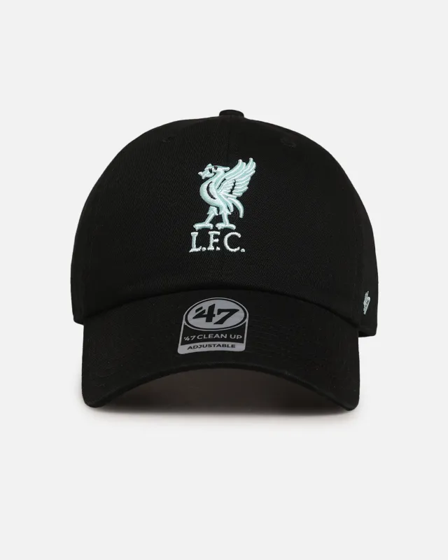 47 Brand Liverpool Football Club 47 Clean Up Strapback Black/Turquoise sold by Culture Kings