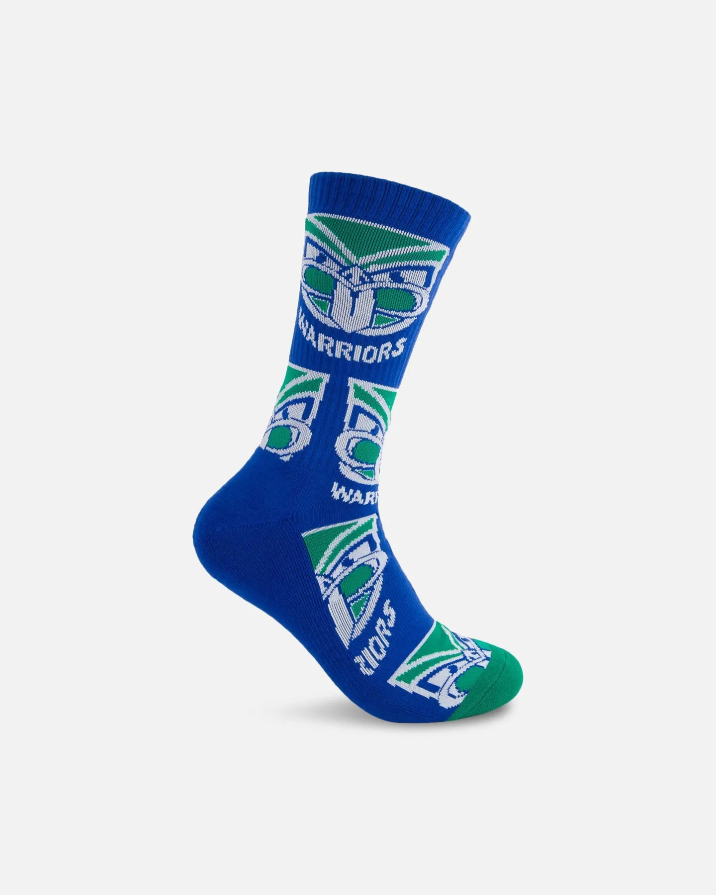 Foot-ies New Zealand Warriors Crew Socks 2 Pack White/Blue sold by Culture Kings product image thumbnail 3