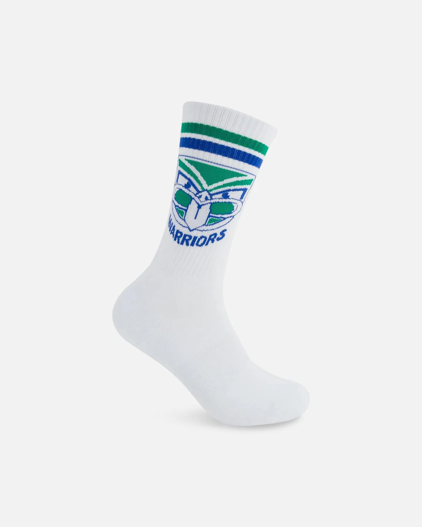 Foot-ies New Zealand Warriors Crew Socks 2 Pack White/Blue sold by Culture Kings product image thumbnail 4