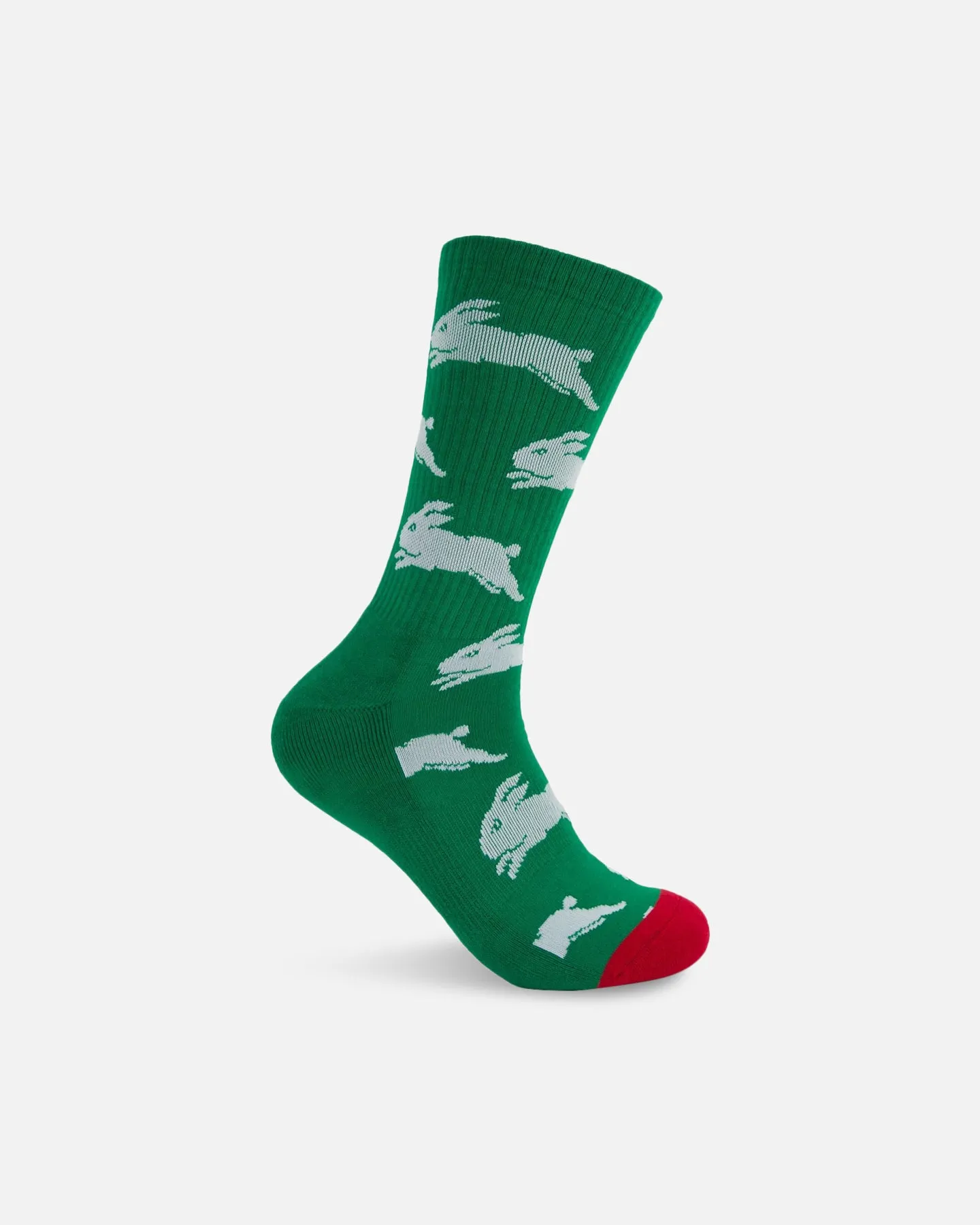 Foot-ies South Sydney Rabbitohs Crew Socks 2 Pack Green/White sold by Culture Kings product image thumbnail 3