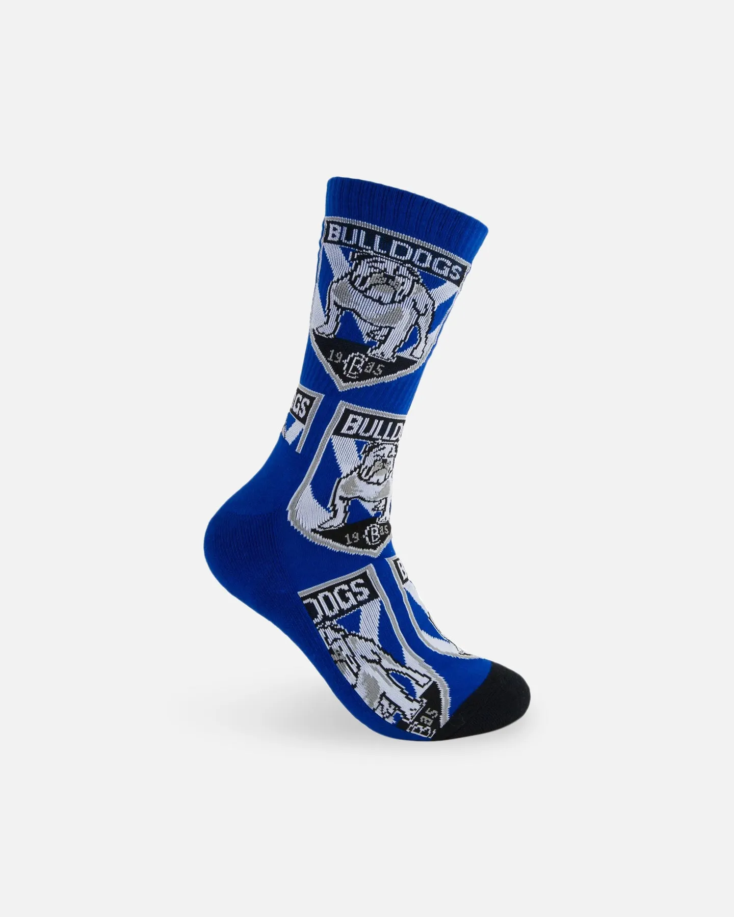 Foot-ies Canterbury-Bankstown Bulldogs Crew Socks 2 Pack Navy/White sold by Culture Kings product image thumbnail 4