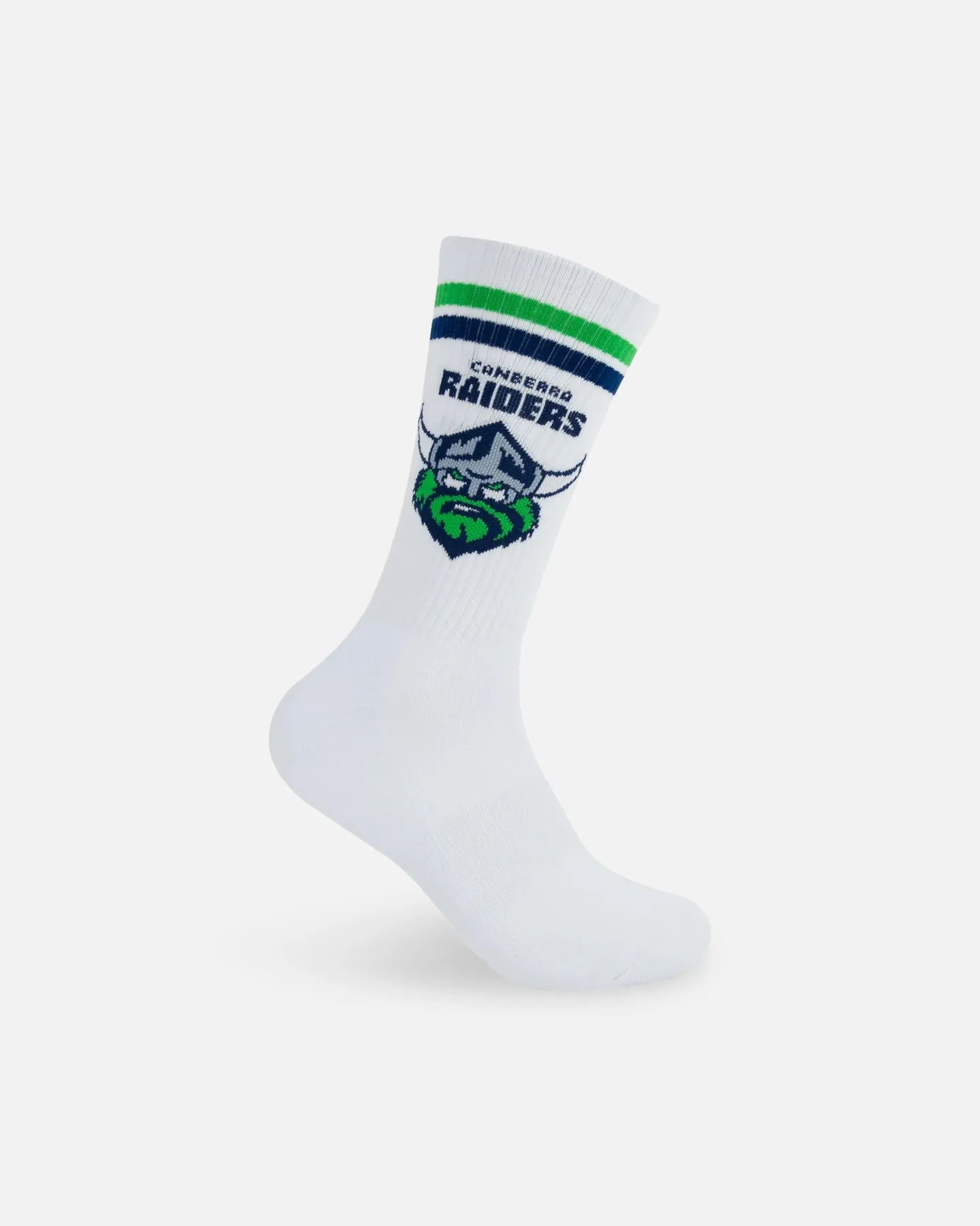 Foot-ies Canberra Raiders Crew Socks 2 Pack Green/White sold by Culture Kings product image thumbnail 4