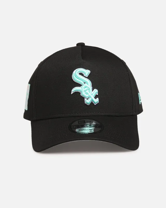 New Era Chicago White Sox 'Black Aqua' 9FORTY A-Frame Snapback Black/Aqua made by New Era