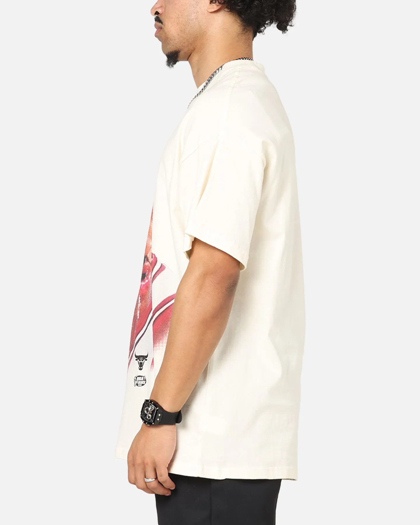 Mitchell & Ness Chicago Bulls Scottie Pippen Big Head T-Shirt Egret sold by Culture Kings product image thumbnail 5