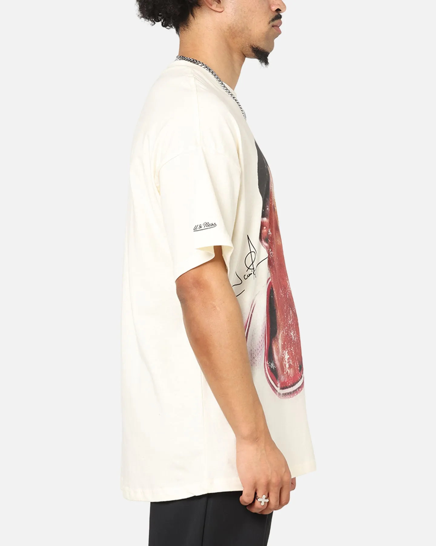 Mitchell & Ness Chicago Bulls Scottie Pippen Big Head T-Shirt Egret sold by Culture Kings product image thumbnail 4