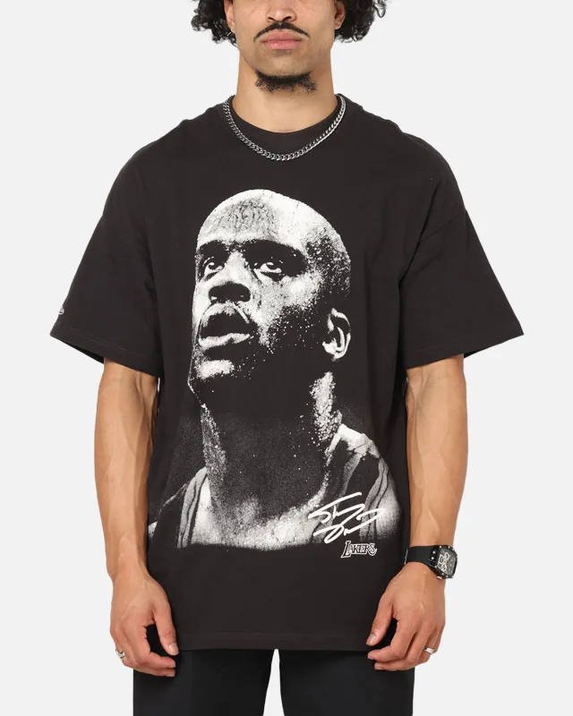 Mitchell & Ness Los Angeles Lakers Shaquille O'Neal Big Head T-Shirt Faded Black sold by Culture Kings