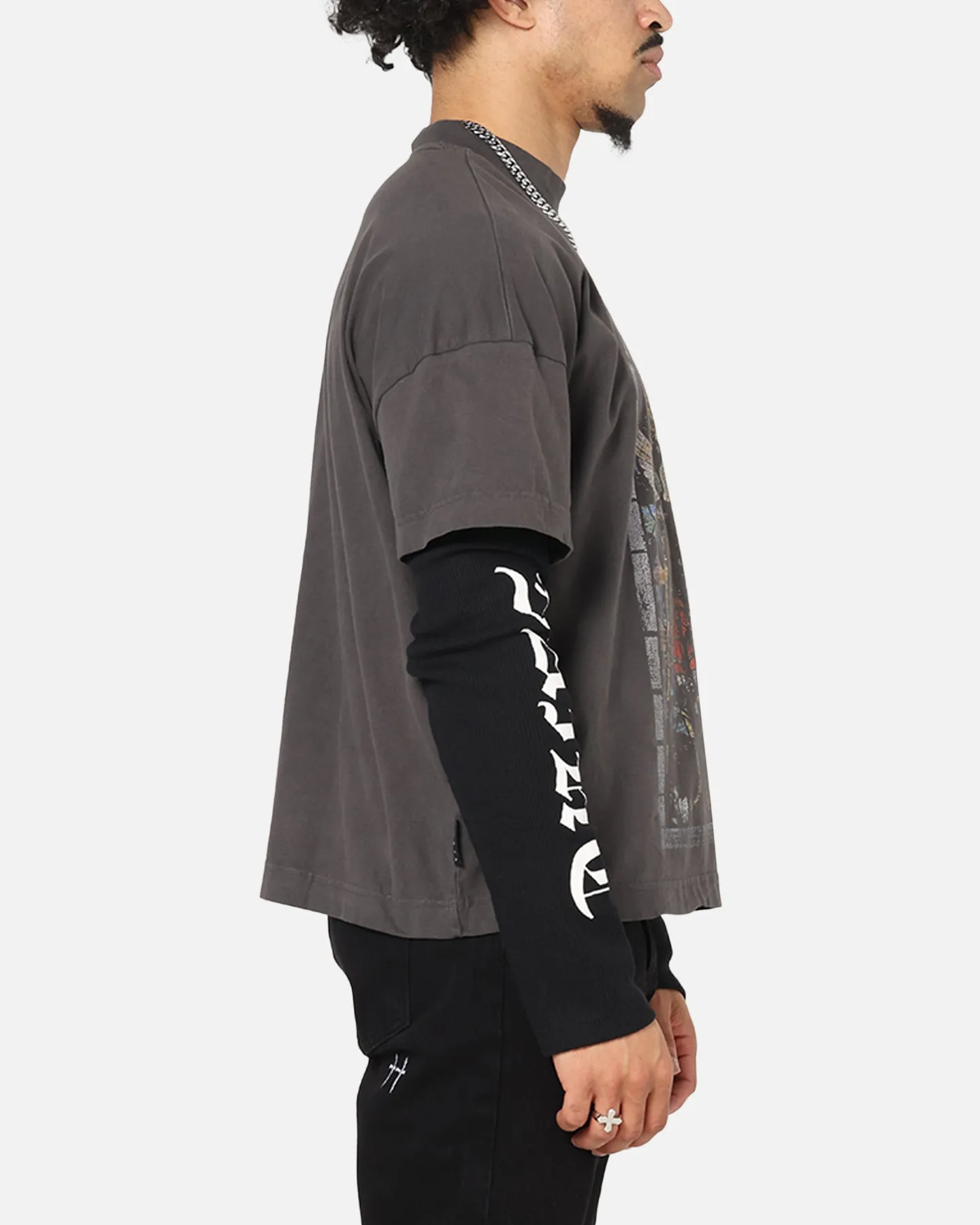 Saint Morta Kingdomcome Long Sleeve T-Shirt Washed Charcoal sold by Culture Kings product image thumbnail 4