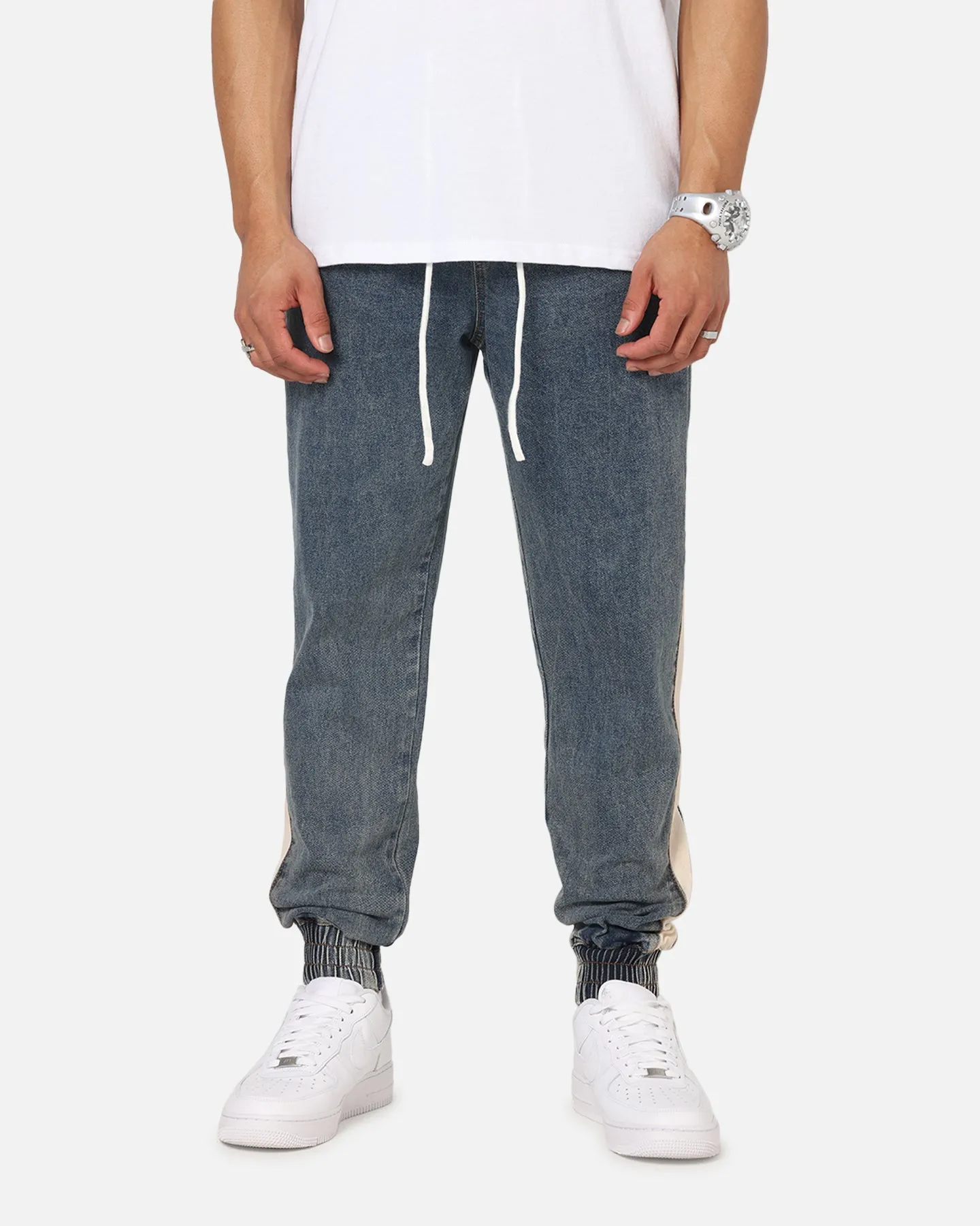 Saint Morta Sidewinder Denim Joggers Dirty Denim sold by Culture Kings product image thumbnail 5