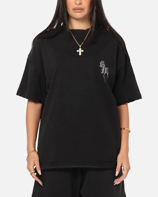 Saint Morta Fray Boxy T-Shirt Vintage Black sold by Culture Kings