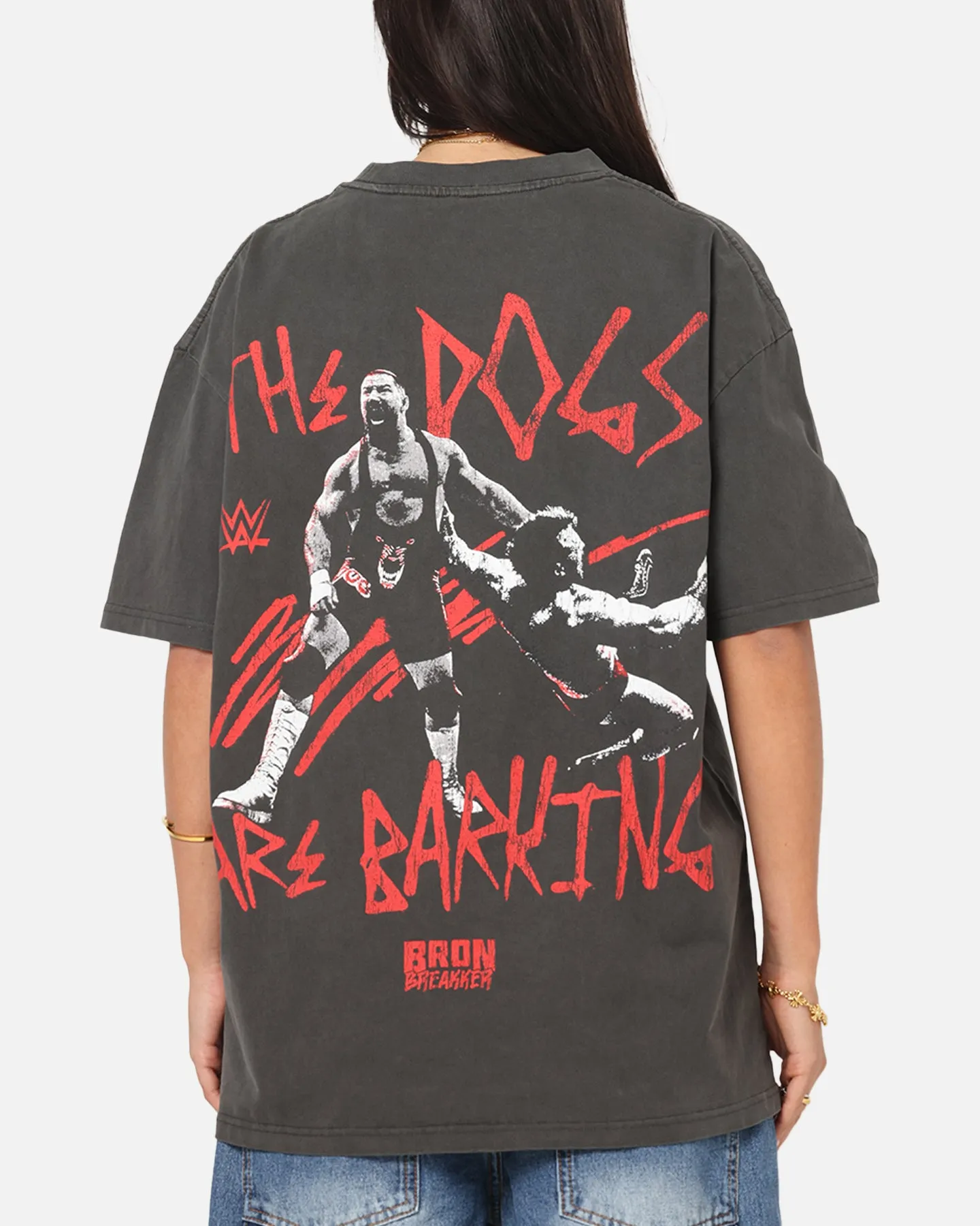 Culture Kings X WWE Bron Breaker Heavy T-Shirt Black Wash sold by Culture Kings product image thumbnail 2