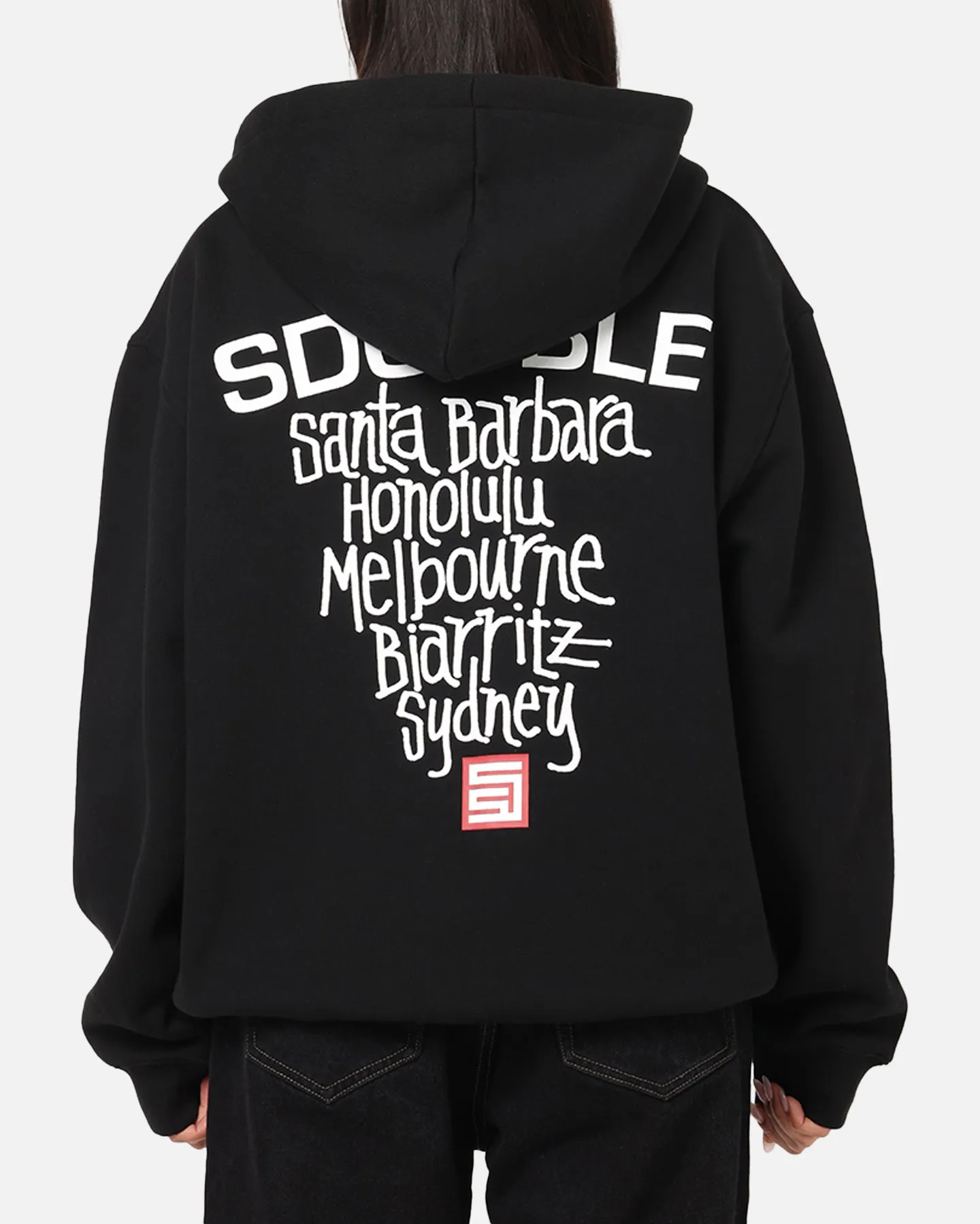 S Double Cities Zip Through Hoodie Black sold by Culture Kings product image thumbnail 2
