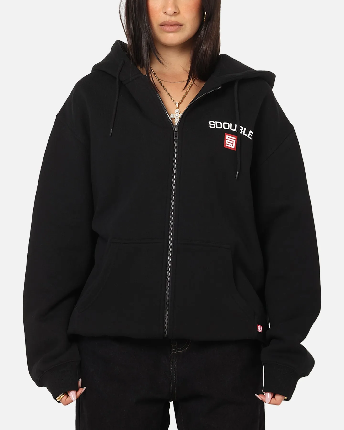 S Double Cities Zip Through Hoodie Black sold by Culture Kings