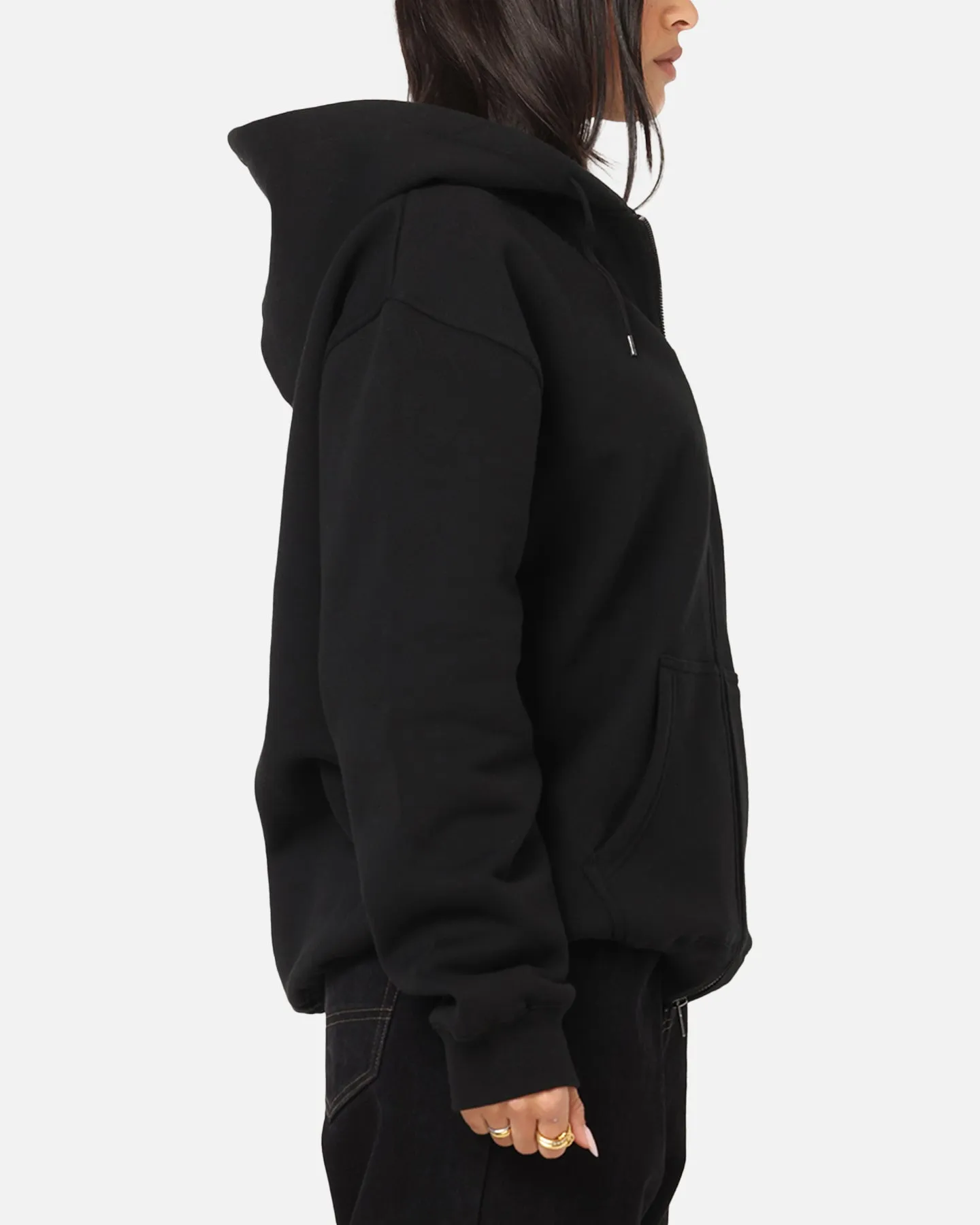 S Double Cities Zip Through Hoodie Black sold by Culture Kings product image thumbnail 5