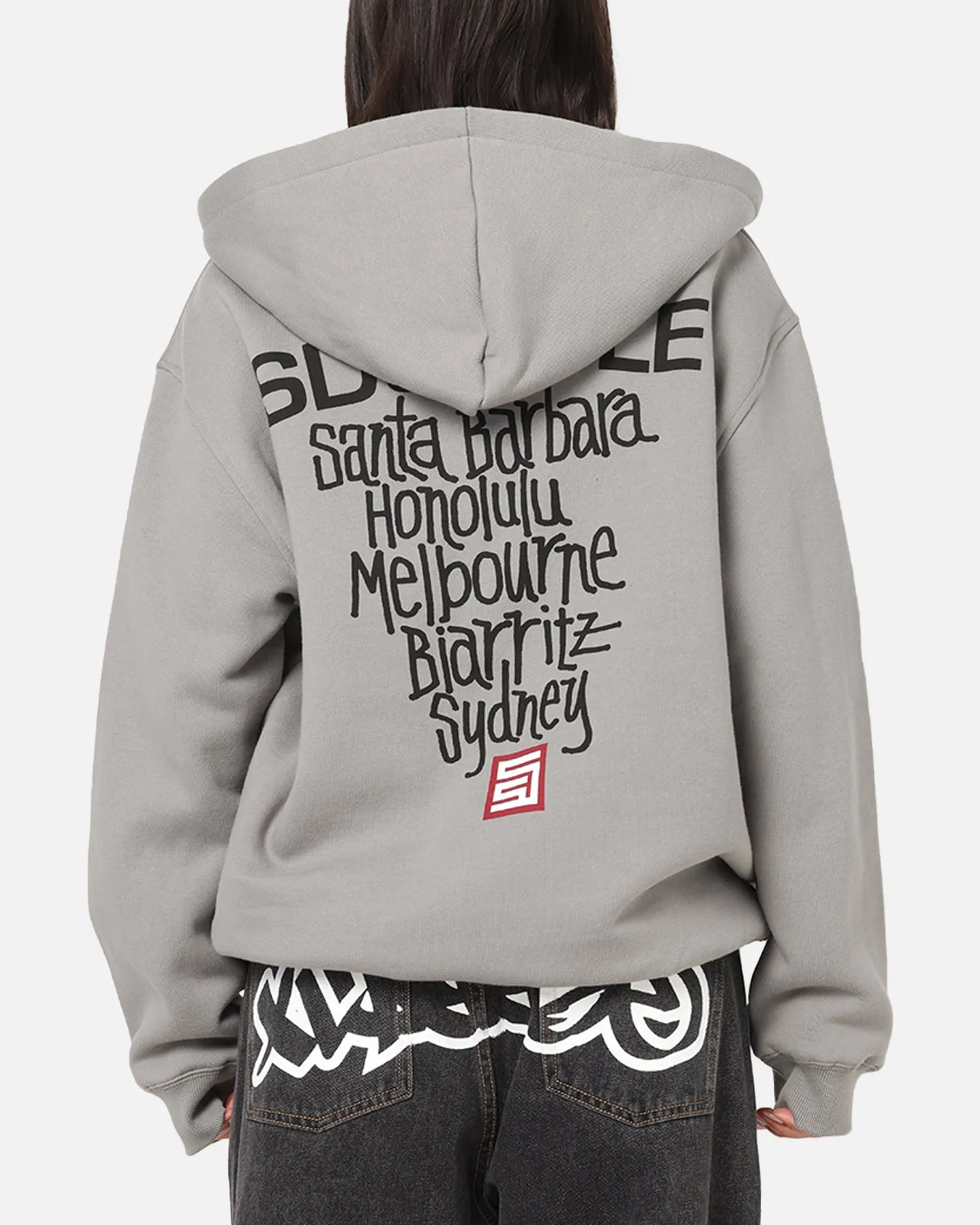 S Double Cities Zip Through Hoodie Stone sold by Culture Kings product image thumbnail 2